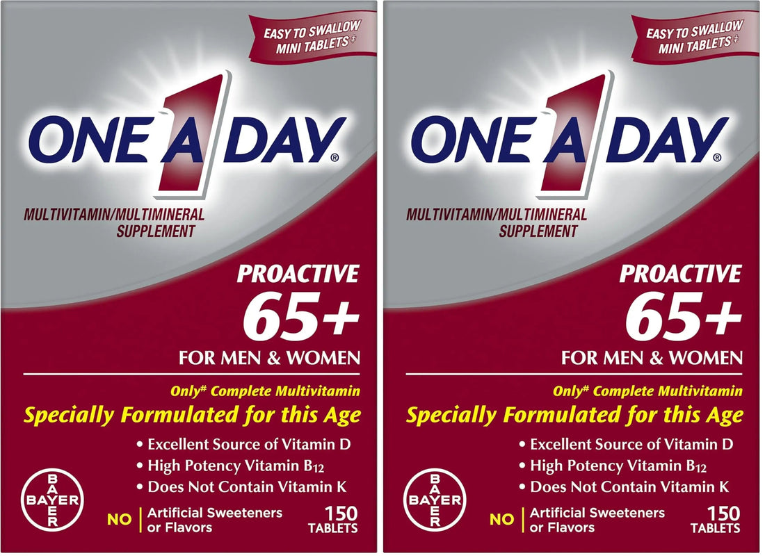 ONE A DAY Proactive 65+, Mens & Womens Multivitamin, Supplement with Vitamin A, Vitamin C, Vitamin D, and Zinc for Immune Health Support ONE A DAY buy supplements canada