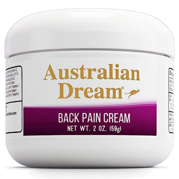 Australian Dream Back Pain Cream - Soothing, Non-Greasy Muscle Pain Relief Cream - Good for Neck, Back, Body, or Muscle Aches - 2 oz Jar Australian Dream buy supplements canada