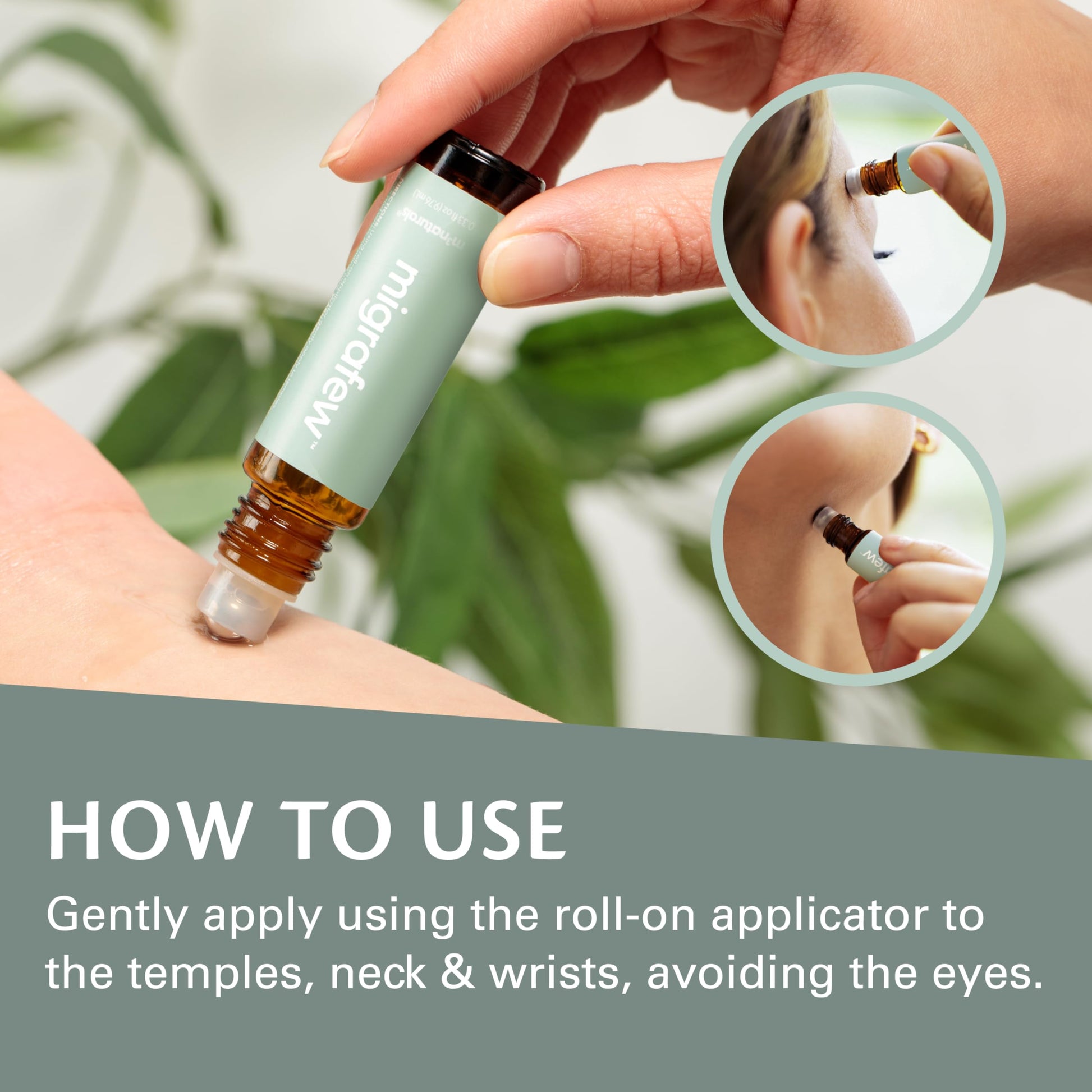 MigraFew Aromatherapy Migraine Roll On | Compact Headache Relief with Cooling Metal Roller for Head Tension and Pressure, Made with Peppermint, Spearmint and Lavender Essential Oils (Pack of 2) by M3 M3 Naturals buy supplements canada