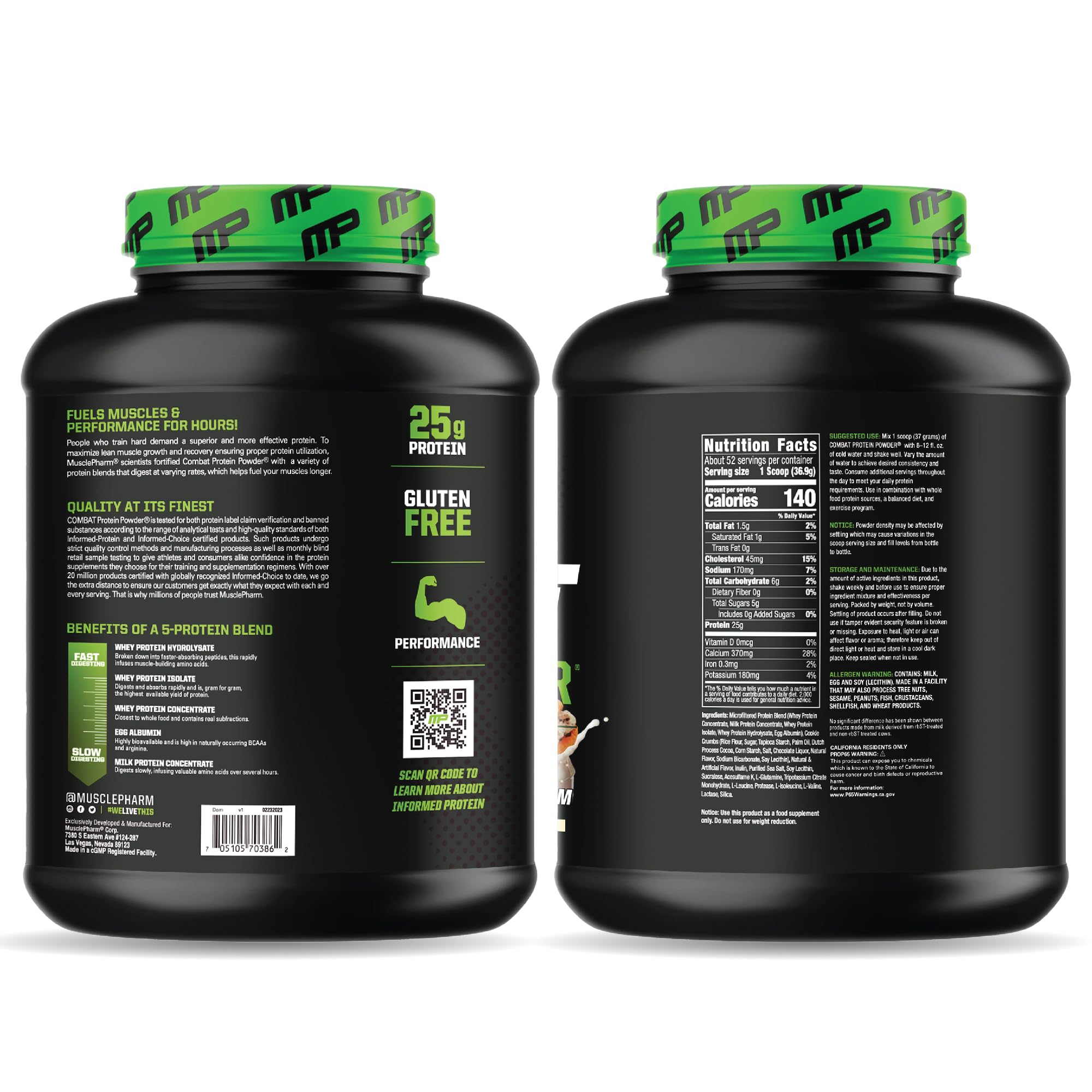 MusclePharm Combat Protein Powder, Chocolate Milk Flavor, Fuels Muscles for Productive Workouts, 5 Protein Sources including Whey Protein Isolate & Egg Albumin, Gluten Free, 4.2 lb, 52 Servings Muscle Pharm buy supplements canada