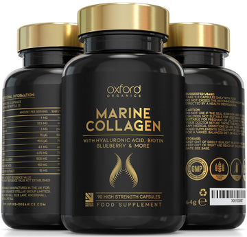Advanced Marine Collagen Capsules | 1735mg Superfood & Vitamin Boosted Complex for Glowing Hair, Skin & Nails Oxford Organics buy supplements canada