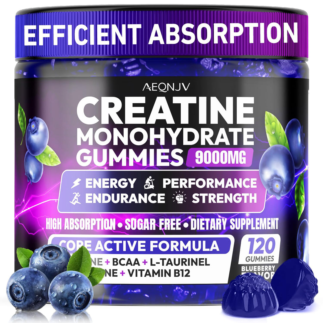 AEQNJV Creatine Gummies Monohydrate Complex for Men & Women, 9000MG Creatine Pre-Workout Supplement Enhance Muscle Strength Recovery Cognitive Health & Memory, 120 Gummies Sugar Free Vegan Non-GMO AEQNJV buy supplements canada