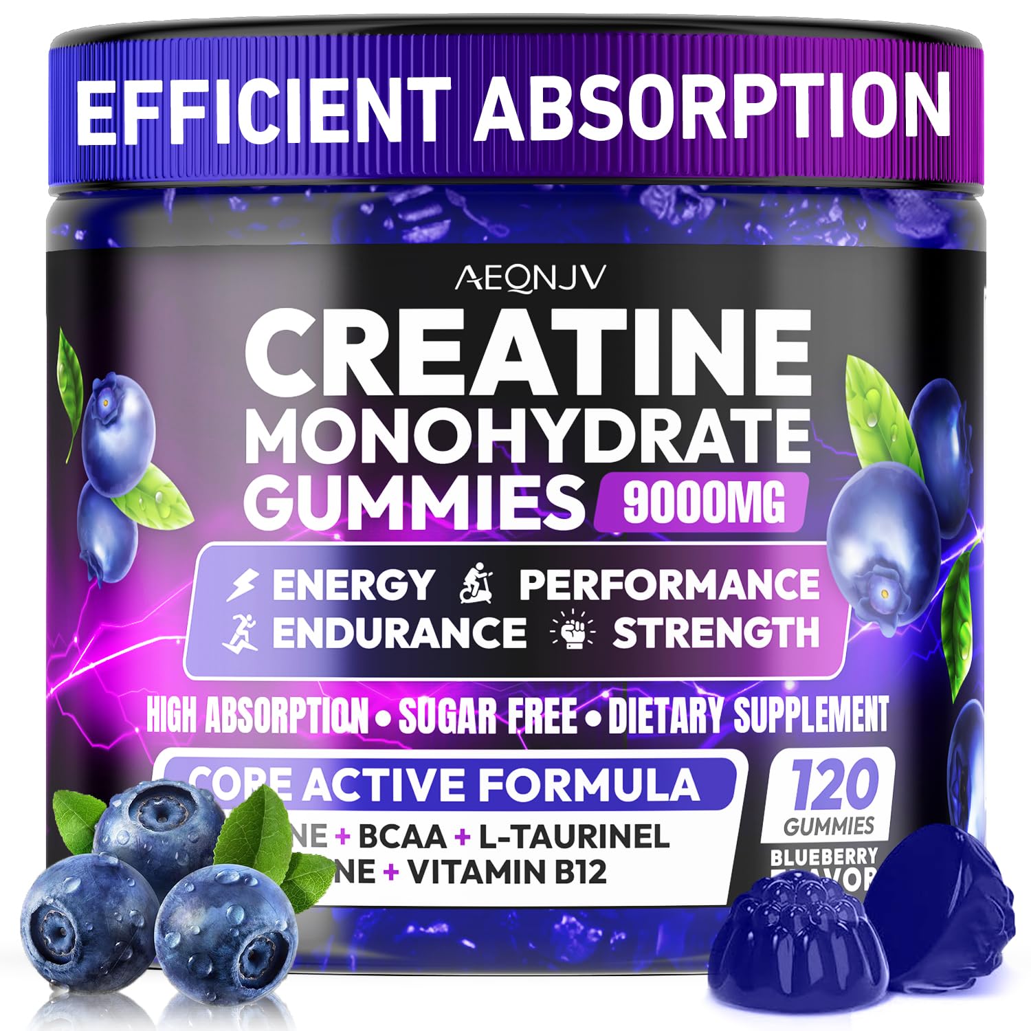 AEQNJV Creatine Gummies Monohydrate Complex for Men & Women, 9000MG Creatine Pre-Workout Supplement Enhance Muscle Strength Recovery Cognitive Health & Memory, 120 Gummies Sugar Free Vegan Non-GMO AEQNJV buy supplements canada