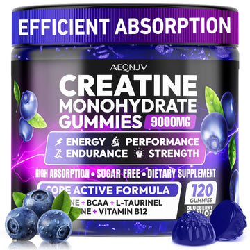 AEQNJV Creatine Gummies Monohydrate Complex for Men & Women, 9000MG Creatine Pre-Workout Supplement Enhance Muscle Strength Recovery Cognitive Health & Memory, 120 Gummies Sugar Free Vegan Non-GMO AEQNJV buy supplements canada