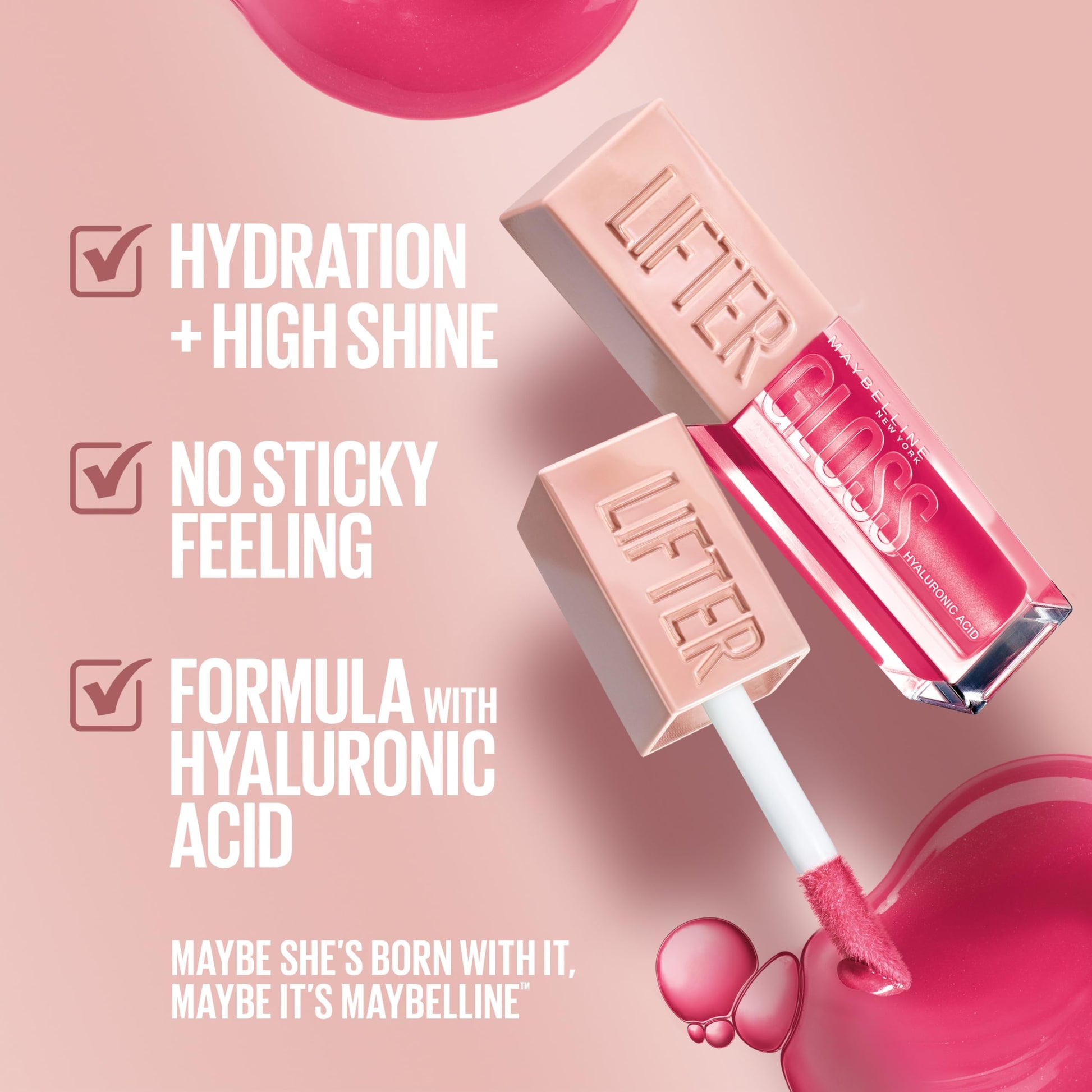 Maybelline Lifter Gloss, Hydrating Lip Gloss with Hyaluronic Acid, High Shine for Plumper Looking Lips, Opal, Pink Neutral, 0.18 Ounce MAYBELLINE buy supplements canada