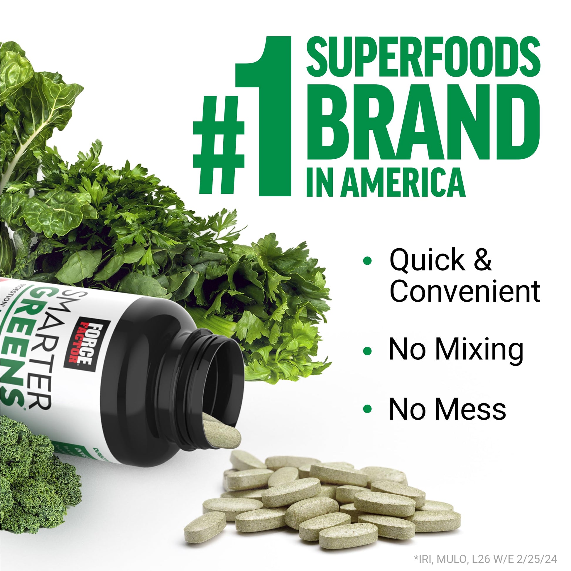 FORCE FACTOR Smarter Greens Tablets, Greens Supplement with 25+ Superfoods and Antioxidants to Improve Digestion, Reduce Stress, Strengthen Immunity, and Support Metabolism, 90 Tablets Force Factor buy supplements canada