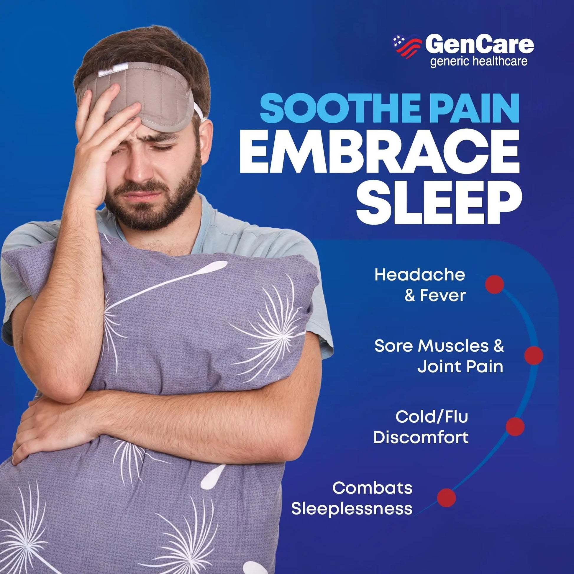 GenCare Extra Strength Acetaminophen PM 500 mg (375 Tablets) | Ultimate Pain Relief & Sleep Support for Adults | Quick Acting & Non Habit Forming Headache Relief | Eases Aches & Joint Discomfort GenCare buy supplements canada