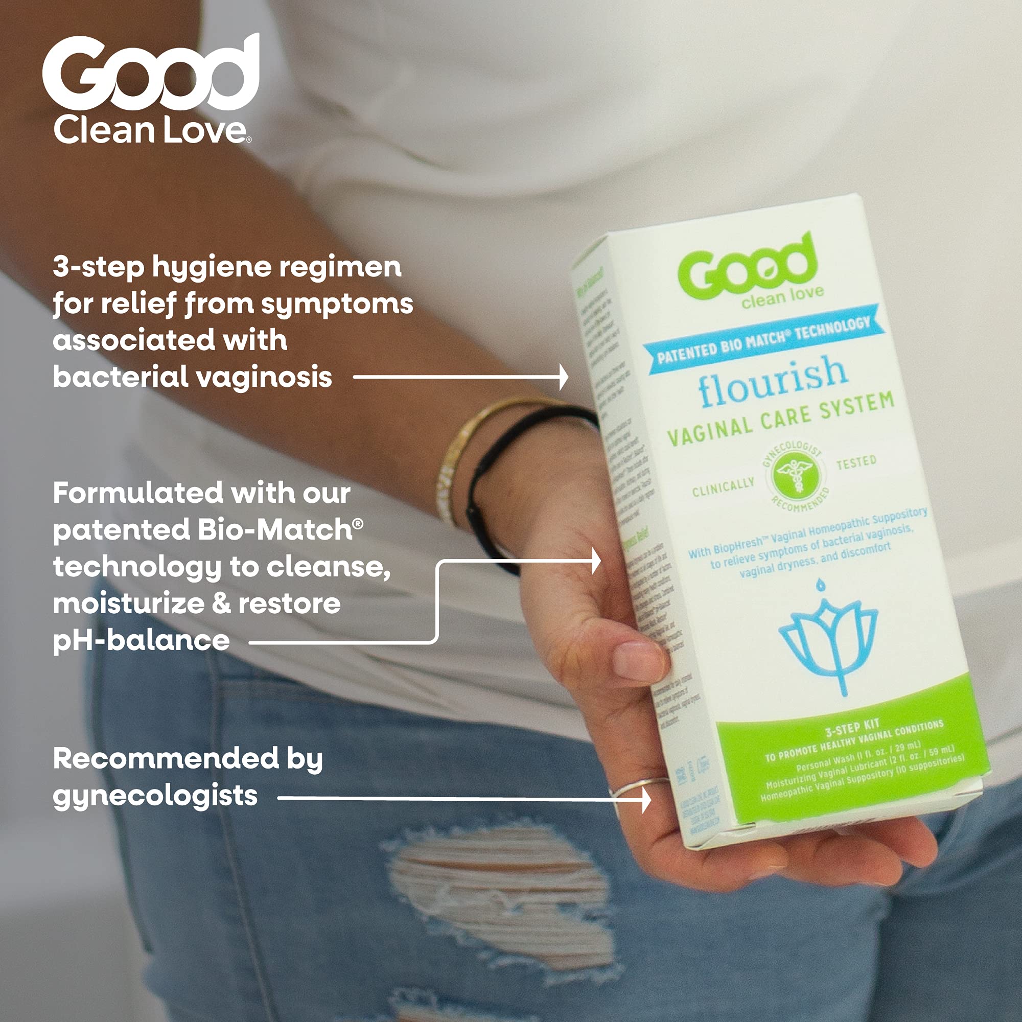 Good Clean Love Flourish Vaginal Care System, 30-Day Regimen, Relieves Itching & Irritation, Includes Personal Good Clean Love buy supplements canada