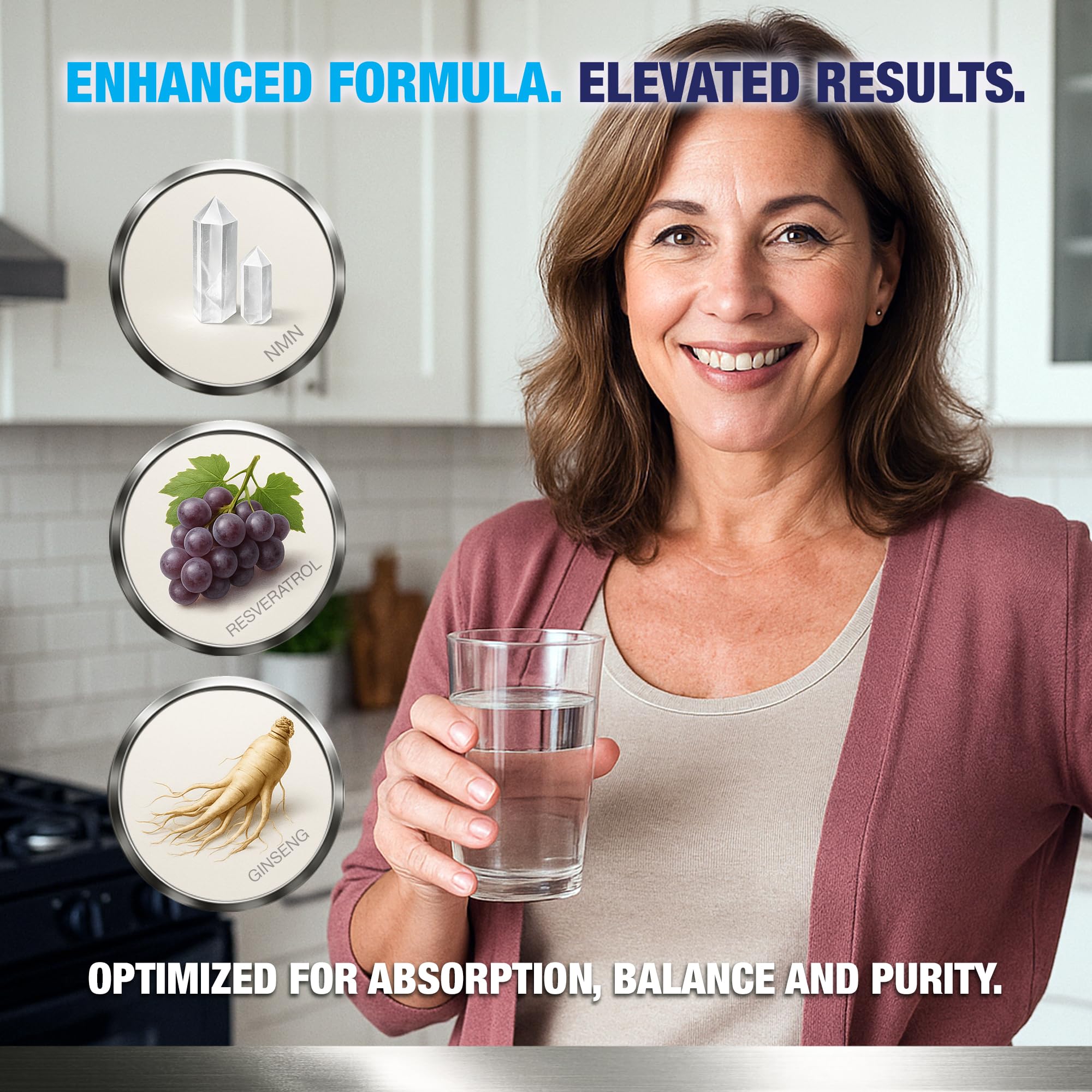 Vitology NMN Elite 500 – NMN 500mg, Resveratrol 200mg, Panax Ginseng 300mg – NAD+ Cellular Energy & Longevity Support Supplement – Focus, Vitality & Anti-Aging Formula – Non-GMO, Vegan Capsules Vitology buy supplements canada