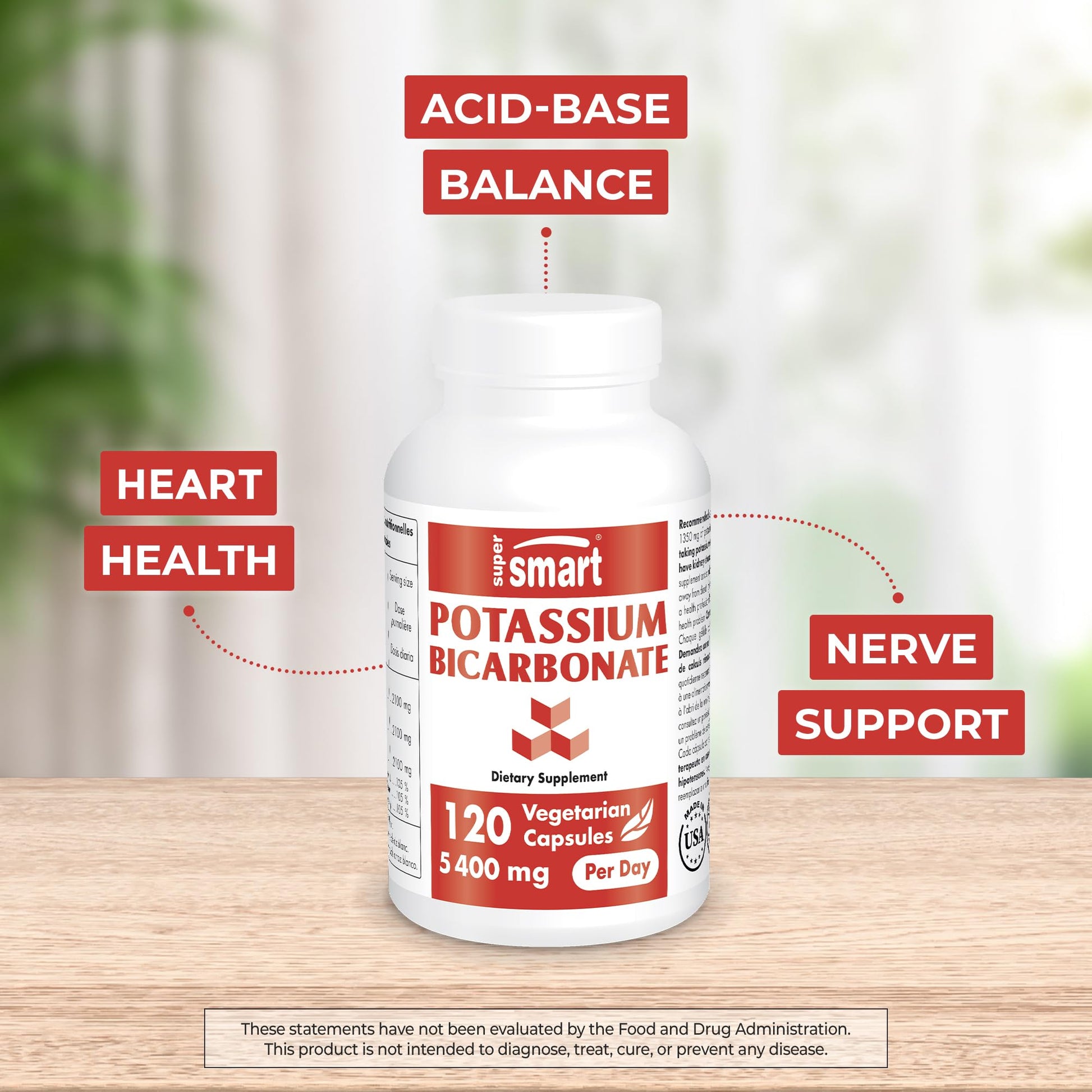 Supersmart - Potassium Bicarbonate 5400mg per Day (High Dose) - Electrolyte Mineral Supersmart buy supplements canada