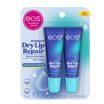 eos The Hero Lip Repair, Extra Dry Lip Treatment, 24HR Moisture, Natural Strawberry Extract, 0.35 fl oz, 2-Pack eos buy supplements canada