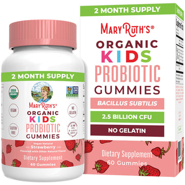MaryRuth Organics Kids Probiotics for Digestive Health | USDA Probiotic Gummies | 2 Month Supply | Kids Probiotics | Immune Support | Gut Health Supplement | Vegan | Non-GMO | Gluten Free | 60 Count MARYRUTH'S buy supplements canada