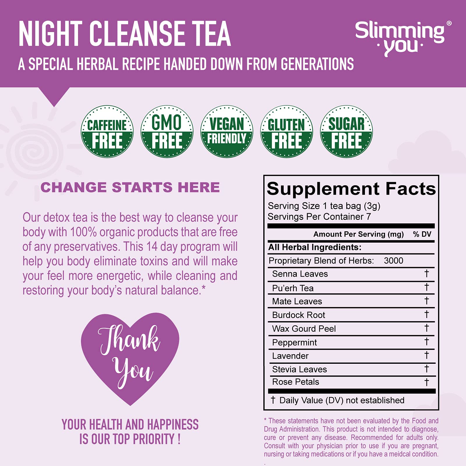 TAOISTEA 14 Day Detox Tea for Weight Loss, Body Cleanse, Metabolism Boost - Morning TAOISTEA buy supplements canada