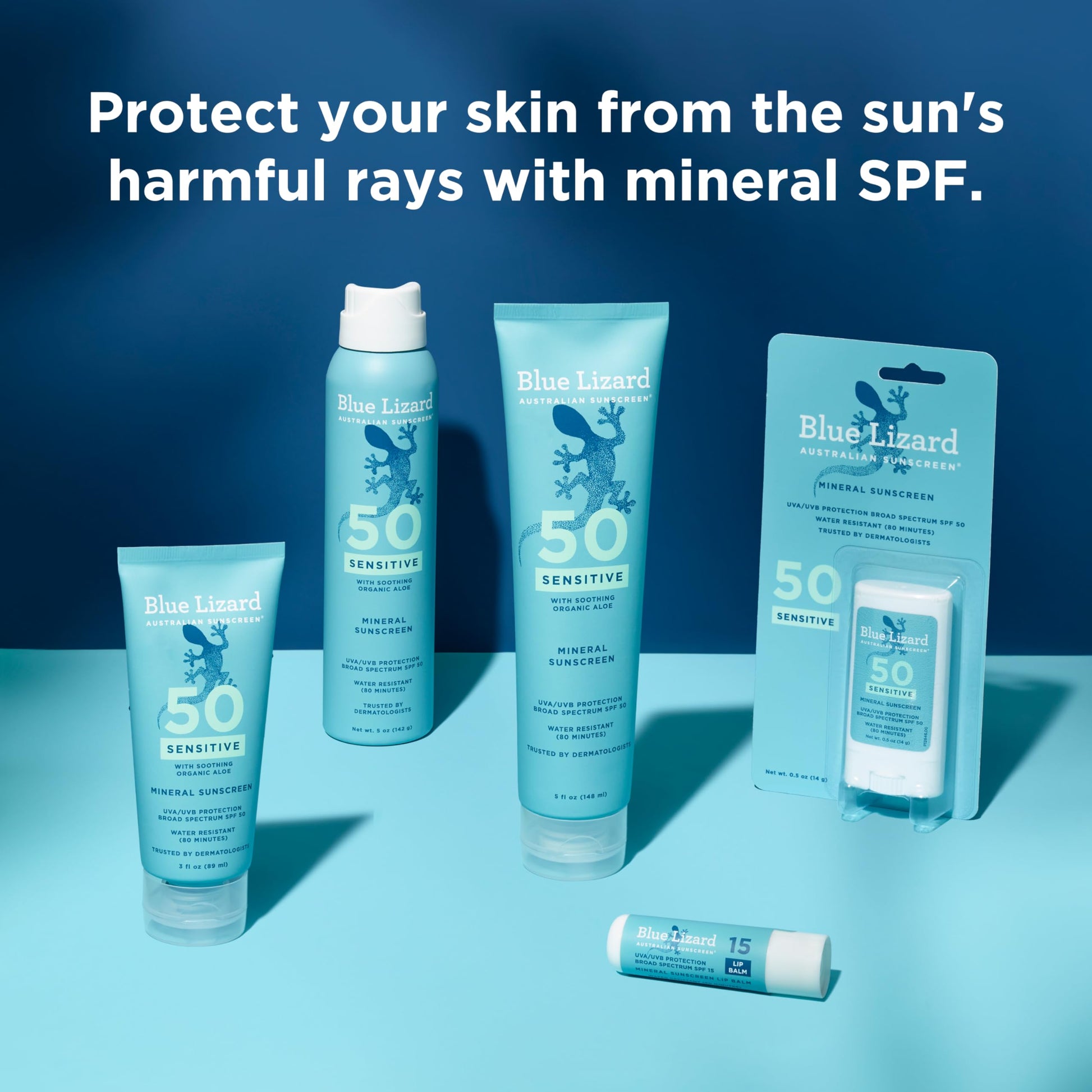 BLUE LIZARD Mineral SPF 15 Lip Balm, 3-Pack: Broad Spectrum Sun Protection, Natural Coconut Flavor, 8 Natural Oils BLUE LIZARD buy supplements canada