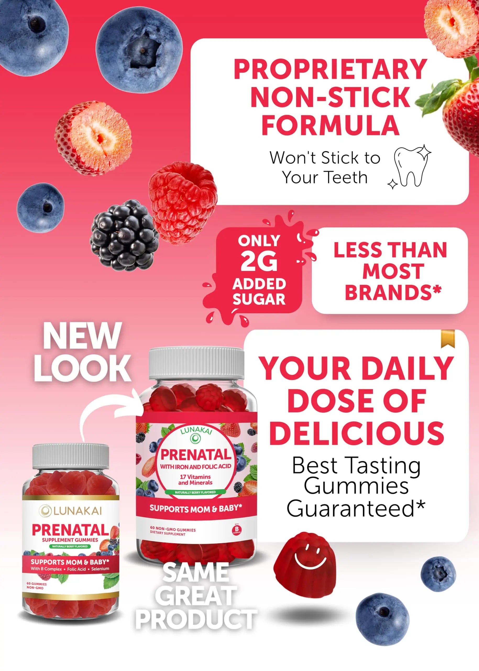 Lunakai Prenatal Vitamin and Women's Multivitamin Gummies Bundle - Pregnancy Multivitamin Gummy with Iron & Folic Acid Lunakai buy supplements canada
