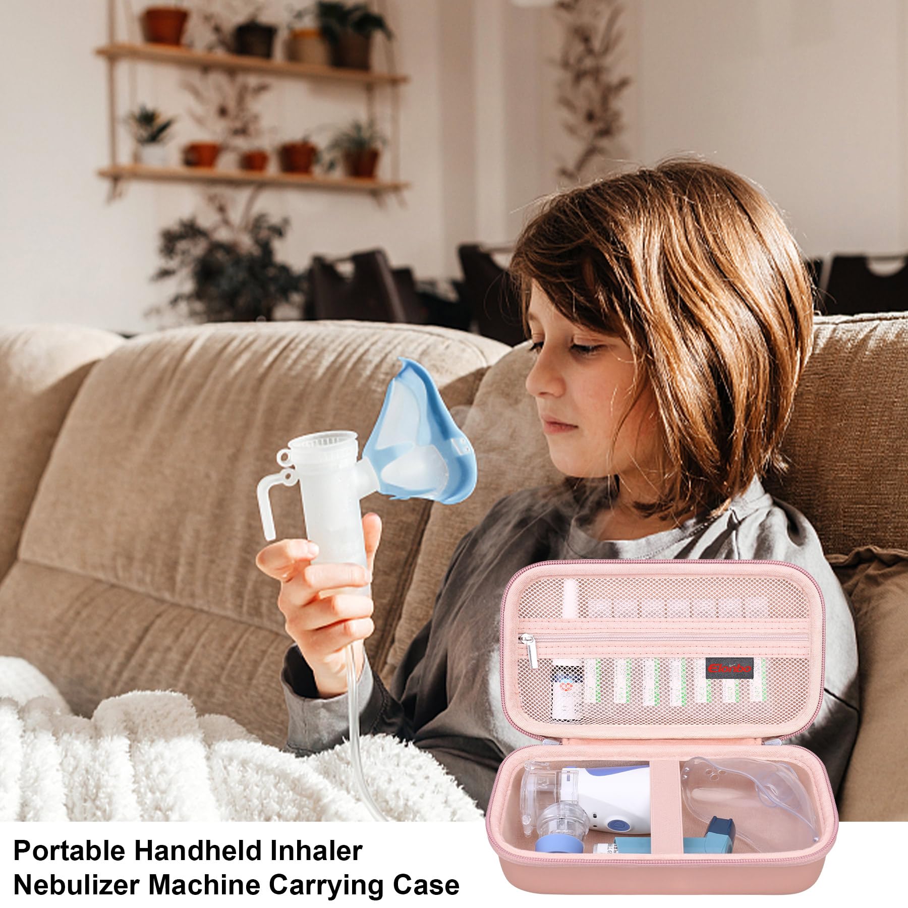 Elonbo Carrying Case Compatible with Portable Handheld Inhaler Nebulizer Machine Elonbo buy supplements canada