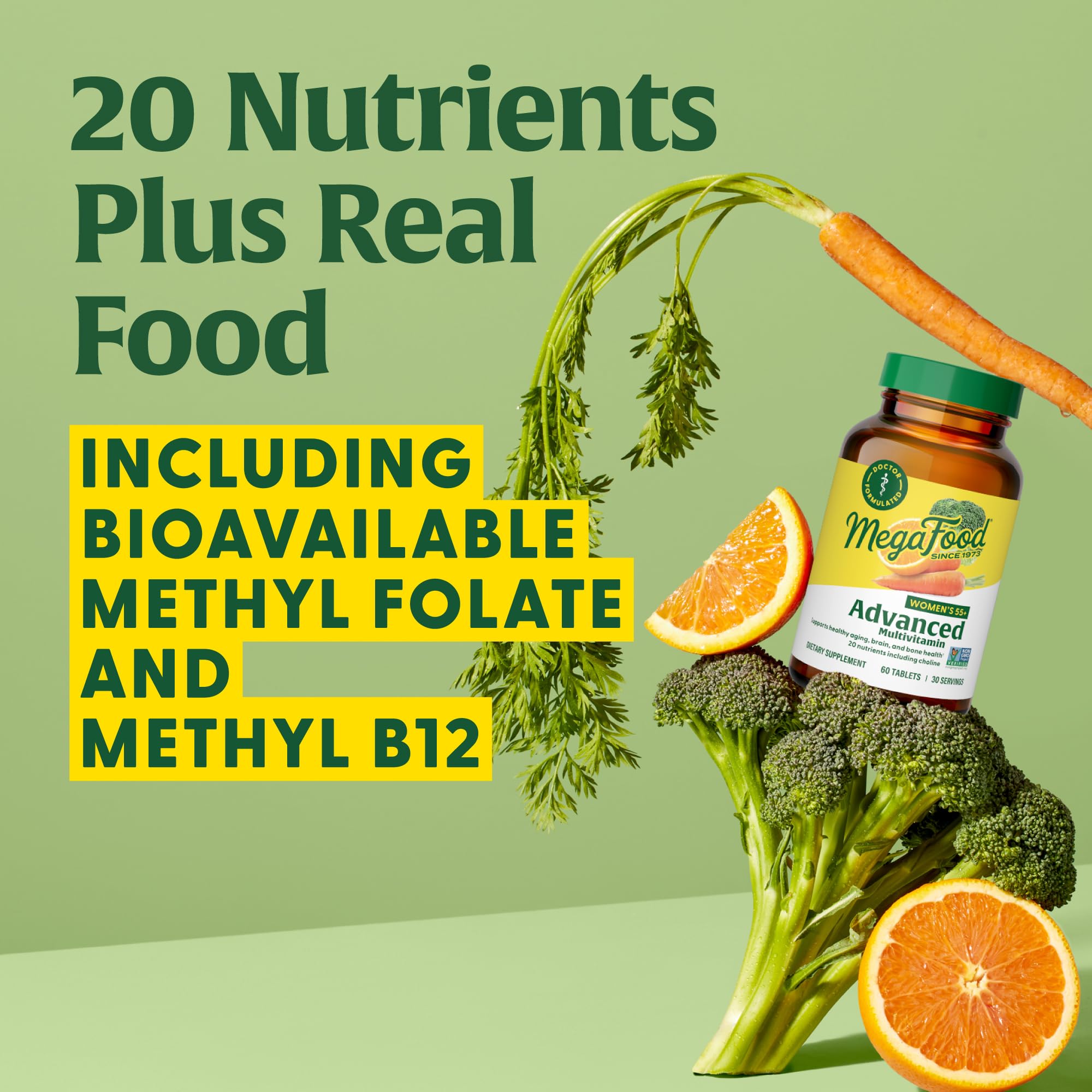 MegaFood, Multi for Women 55+, Supports Optimal Health and Wellbeing, Multivitamin and Mineral Dietary Supplement, Gluten Free, Vegetarian, 60 tablets (30 servings) MegaFood buy supplements canada