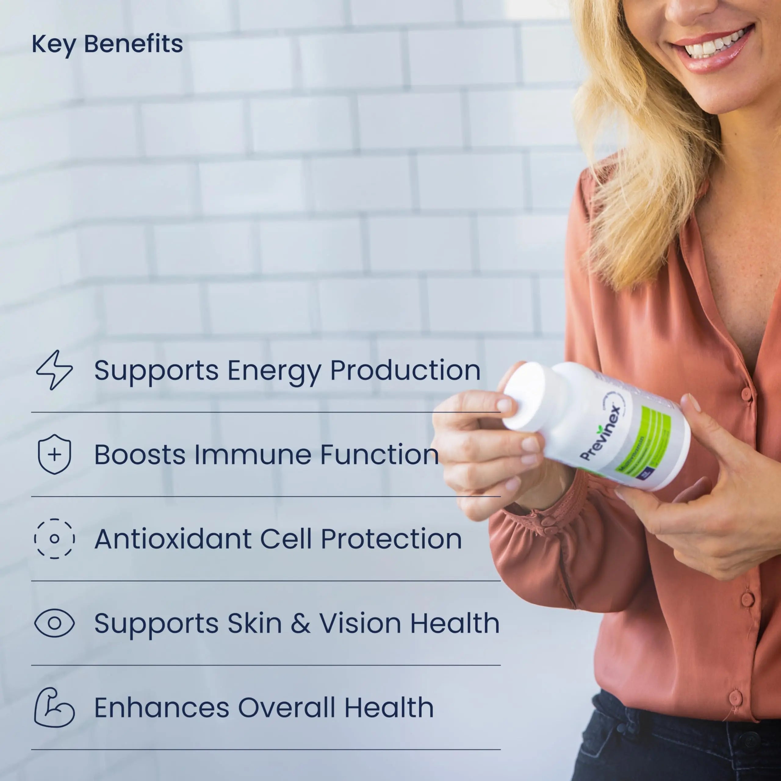 Previnex Multivitamin, Mineral & Antioxidant Plus - Multivitamin for Men & Women with Vital Nutrients, Vitamin C & Vitamin D & Vitamin E, 112 Tablets Previnex buy supplements canada
