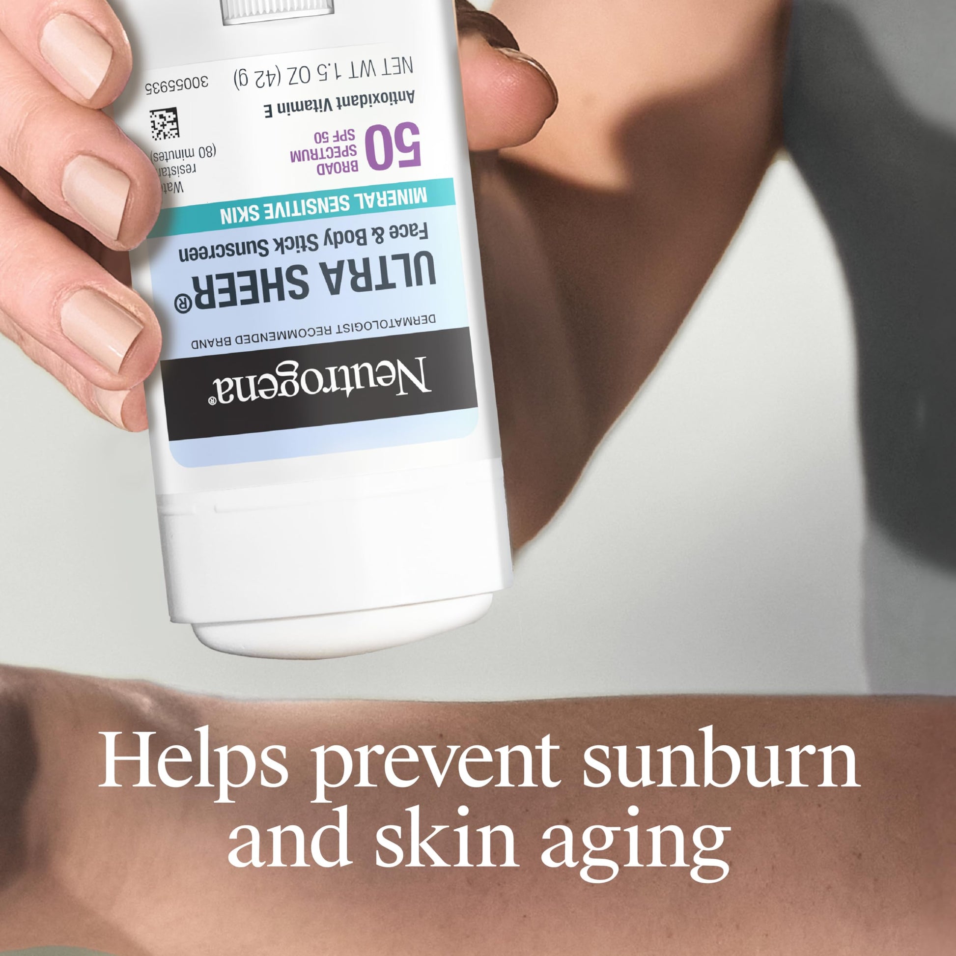Neutrogena Ultra Sheer Dry Touch SPF 50 Mineral Sunscreen Stick for Sensitive Skin, Zinc Oxide, Body & Face Sunscreen Neutrogena buy supplements canada