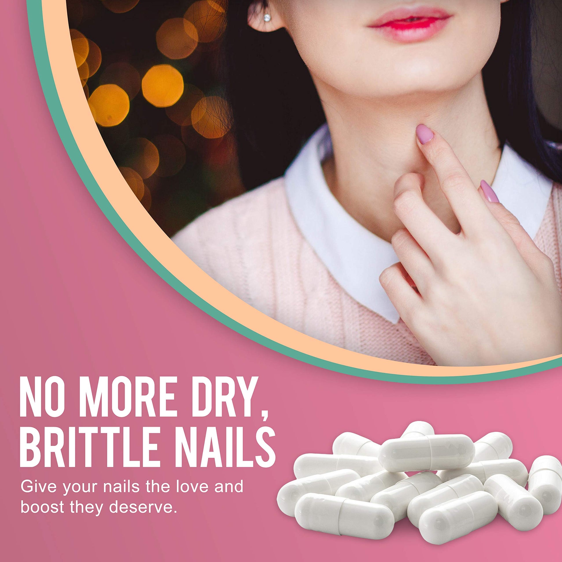 OPTML Hair and Nail Vitamins for Hair Growth and Thickness, Biotin-Infused Hair Pills, Hair Vitamins for Faster Hair Growth and Healthy Nails, for Women and Men, 60 Capsules OPTML buy supplements canada