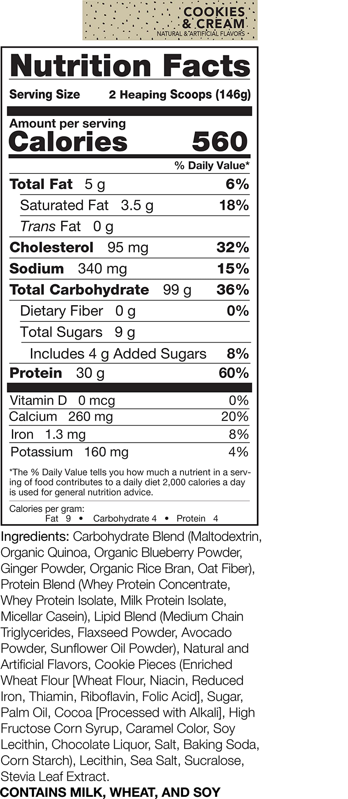 Rivalus Clean Gainer - Cookies & Cream, 5lbs Rivalus buy supplements canada