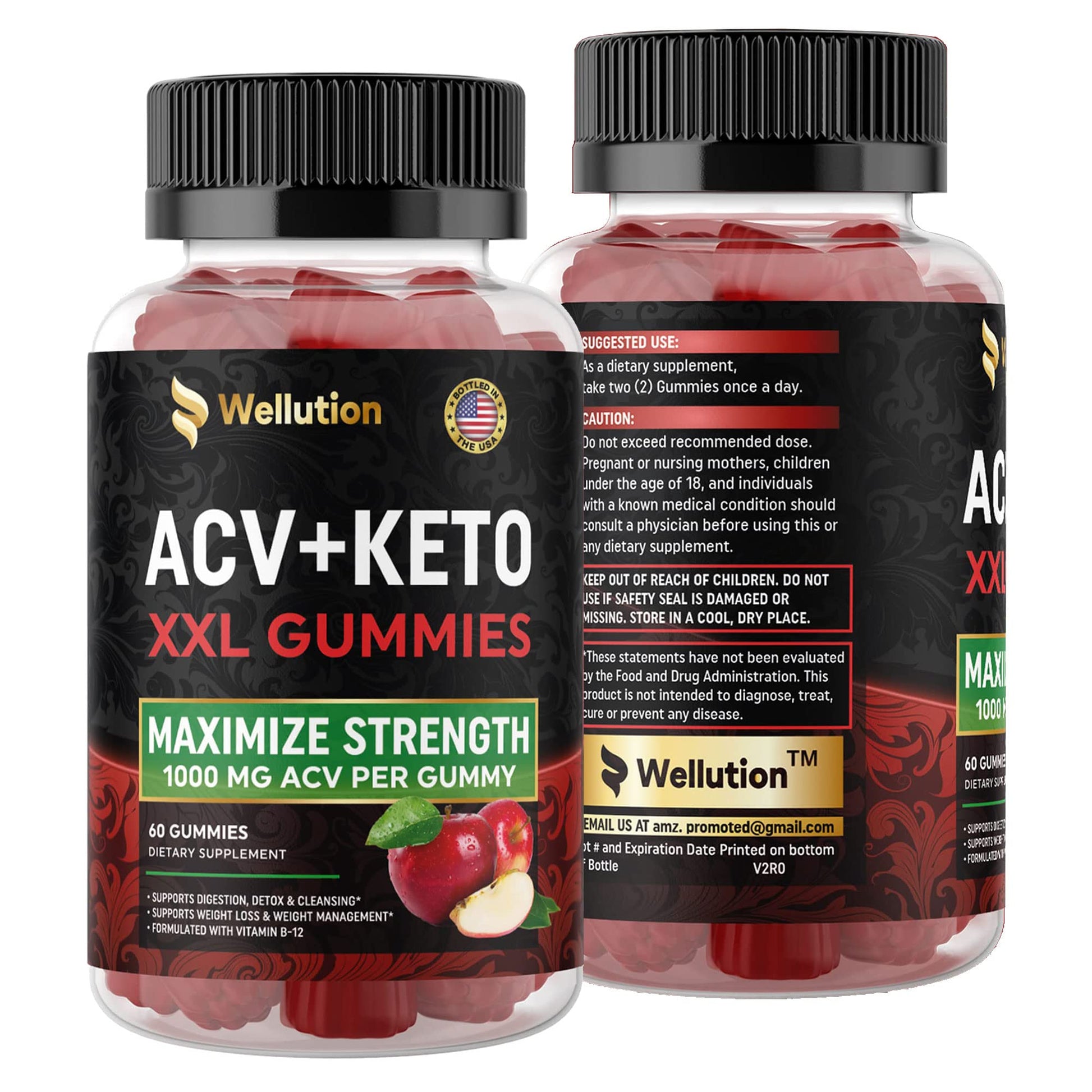 WELLUTION (2 Pack Gummies Apple Cider Vinegar - Formulated to Support Healthy Weight WELLUTION buy supplements canada