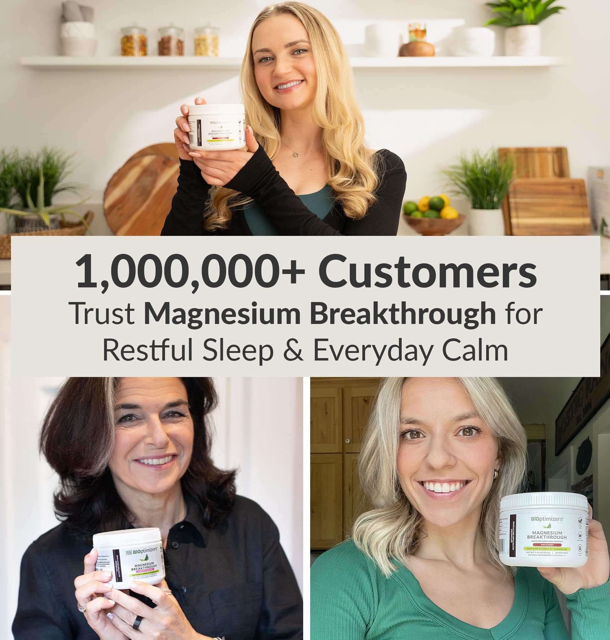 BIOptimizers Magnesium Breakthrough Drink - 8 Forms of Magnesium, Electrolytes, Sleep Health, Stress, Muscle Recovery, Heart Support | Glycinate, Citrate, Malate- Tart Cherry BIOptimizers buy supplements canada
