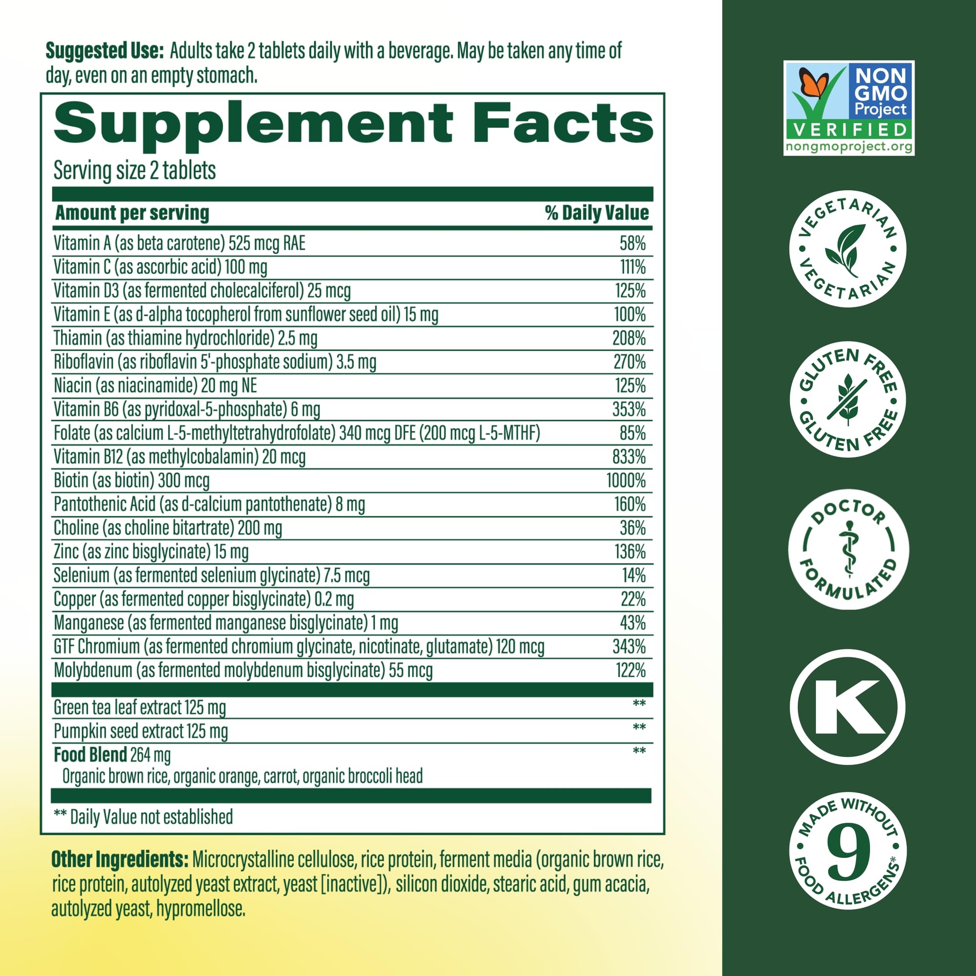 MegaFood Advanced Multivitamin for Men 55+, Mens Multivitamins 50 Plus, Methylated B12, Methyl folate, Choline, Vitamin D, Brain & Muscle Health, Immune Support, Vegetarian - 120 Tablets (60 Servings) MegaFood buy supplements canada