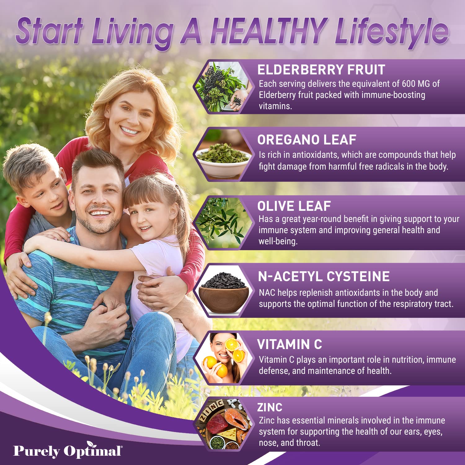 Purely Optimal Premium Black Elderberry Capsules - Sambucus Elderberry Pills for Adults Purely Optimal buy supplements canada