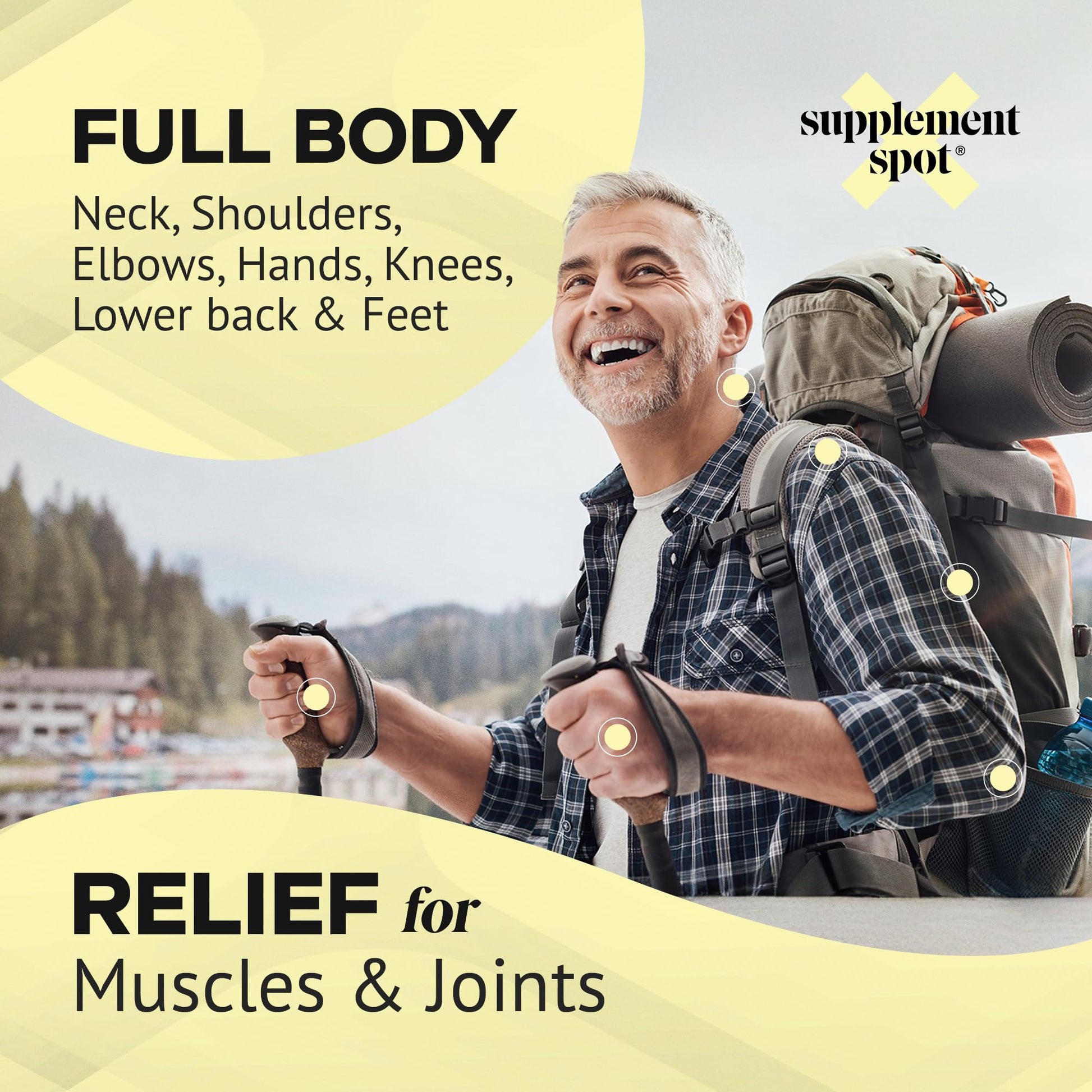 Supplement Spot Capsaicin Roll-On Cream 0.075% - Glucosamine Chondroitin MSM Gel with Bromelain – Joint & Muscle Care Bundle Supplement Spot buy supplements canada