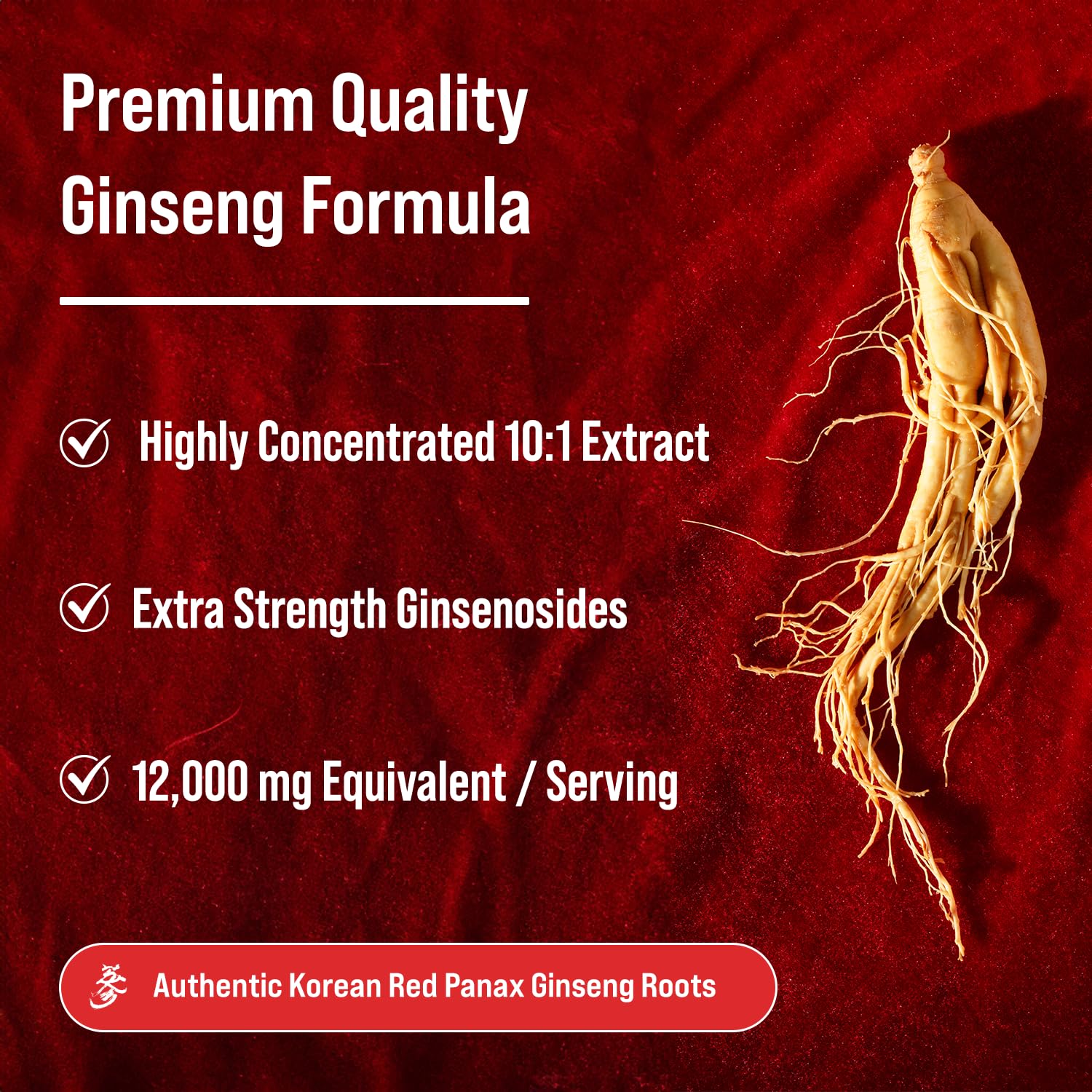 NutraChamps Korean Red Panax Ginseng Capsules | Extra Strength Ginsenosides for Energy, Focus, Performance, Vitality & Immune Support NutraChamps buy supplements canada