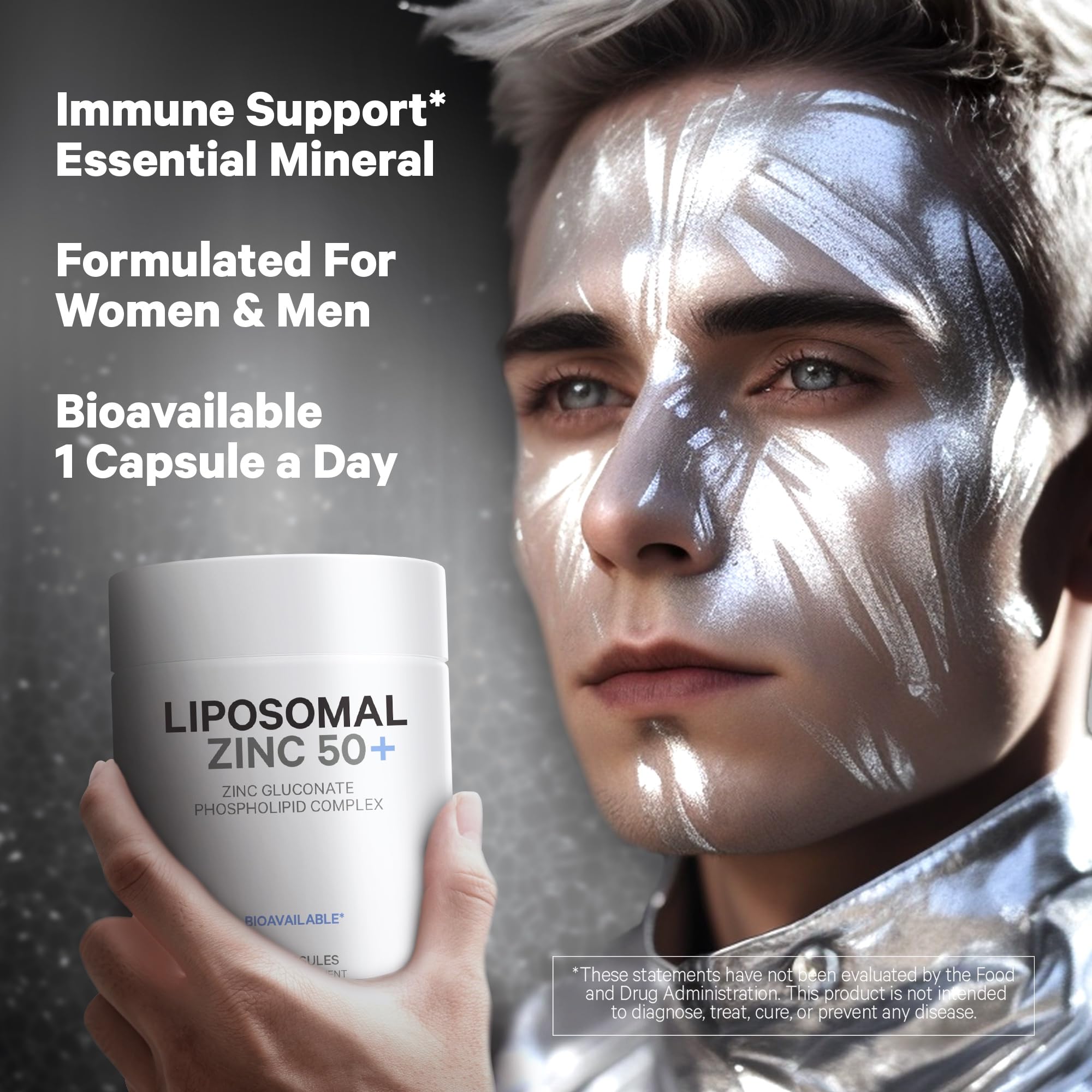 Codeage Liposomal Zinc Supplement – 3 Month Supply – One Per Day - 50 mg Zinc Gluconate Vitamin Pills - Essential Mineral Supplements Liposomal Delivery Matrix - Vegan Non-GMO - 100 Capsules Codeage buy supplements canada