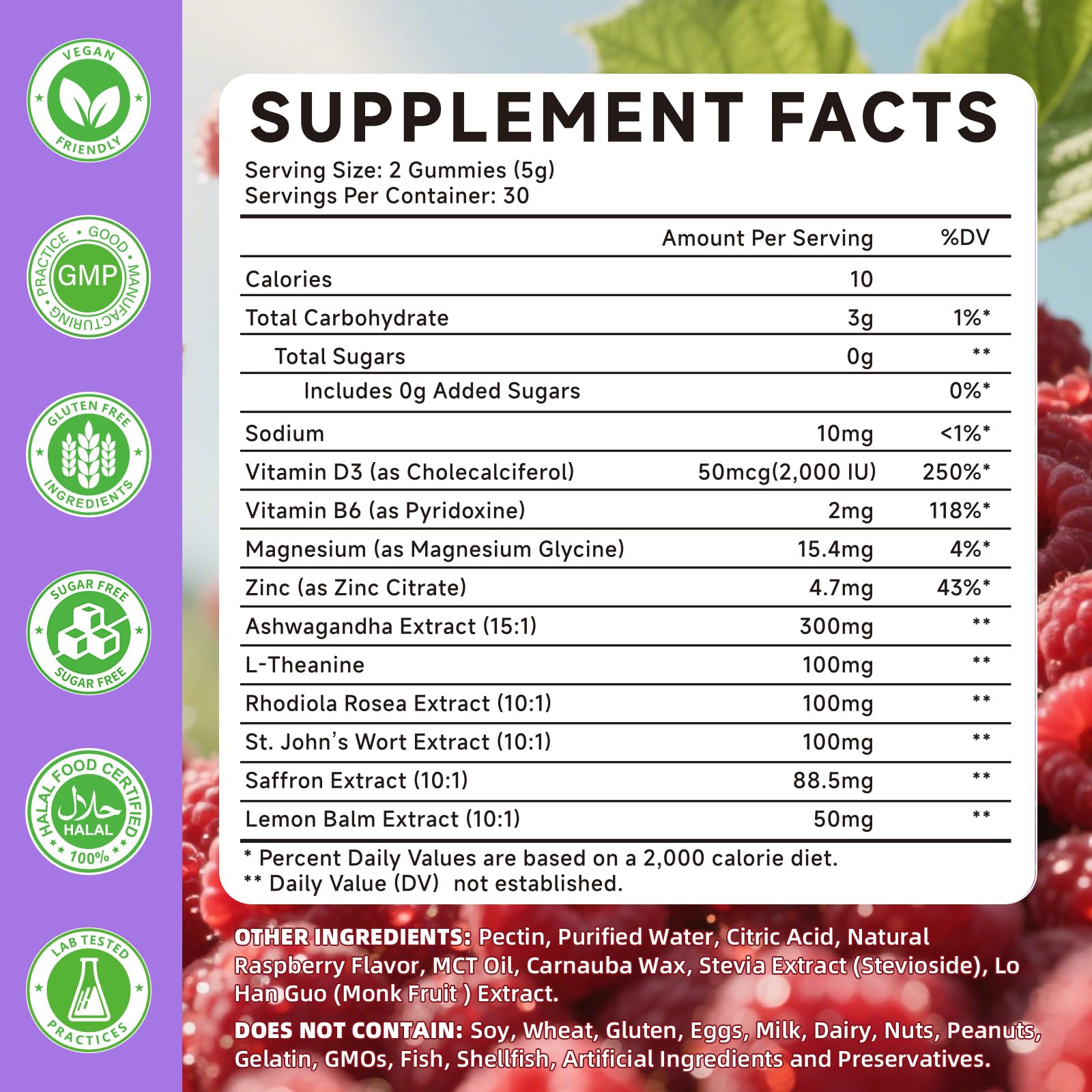 Saffron Supplement Gummies for Kids & Adults Supports Antioxidant Function with Ashwagandha, L-Theanine, Rhodiola Rosea, Lemon Balm, Vitamin D3, B6, Magnesium & Zinc – Raspberry Flavor, 60 Count Mchokuu buy supplements canada