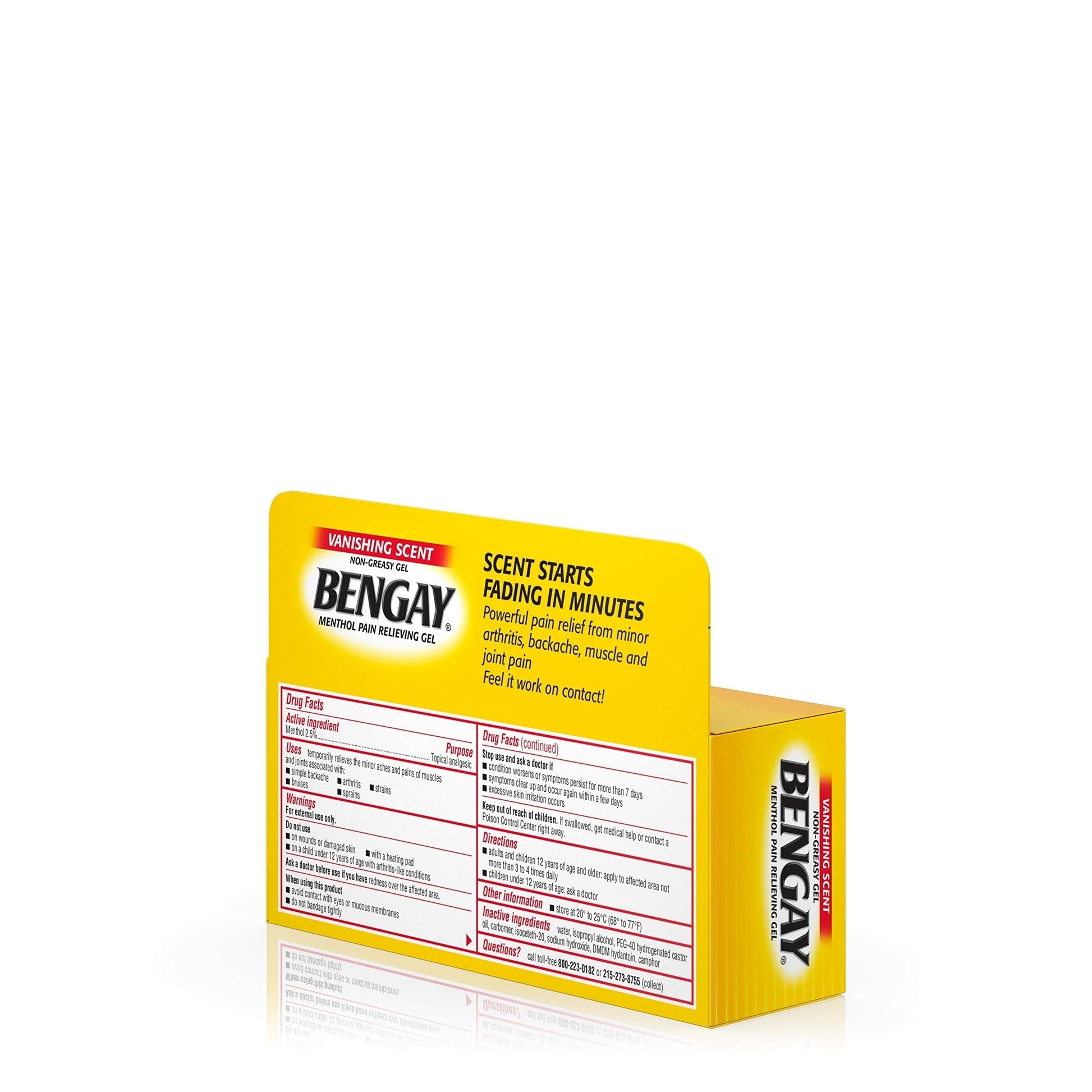 Vanishing Scent Bengay Relief Gel, Non-Greasy Topical Reliever with Cooling Menthol, 2 oz Bengay buy supplements canada