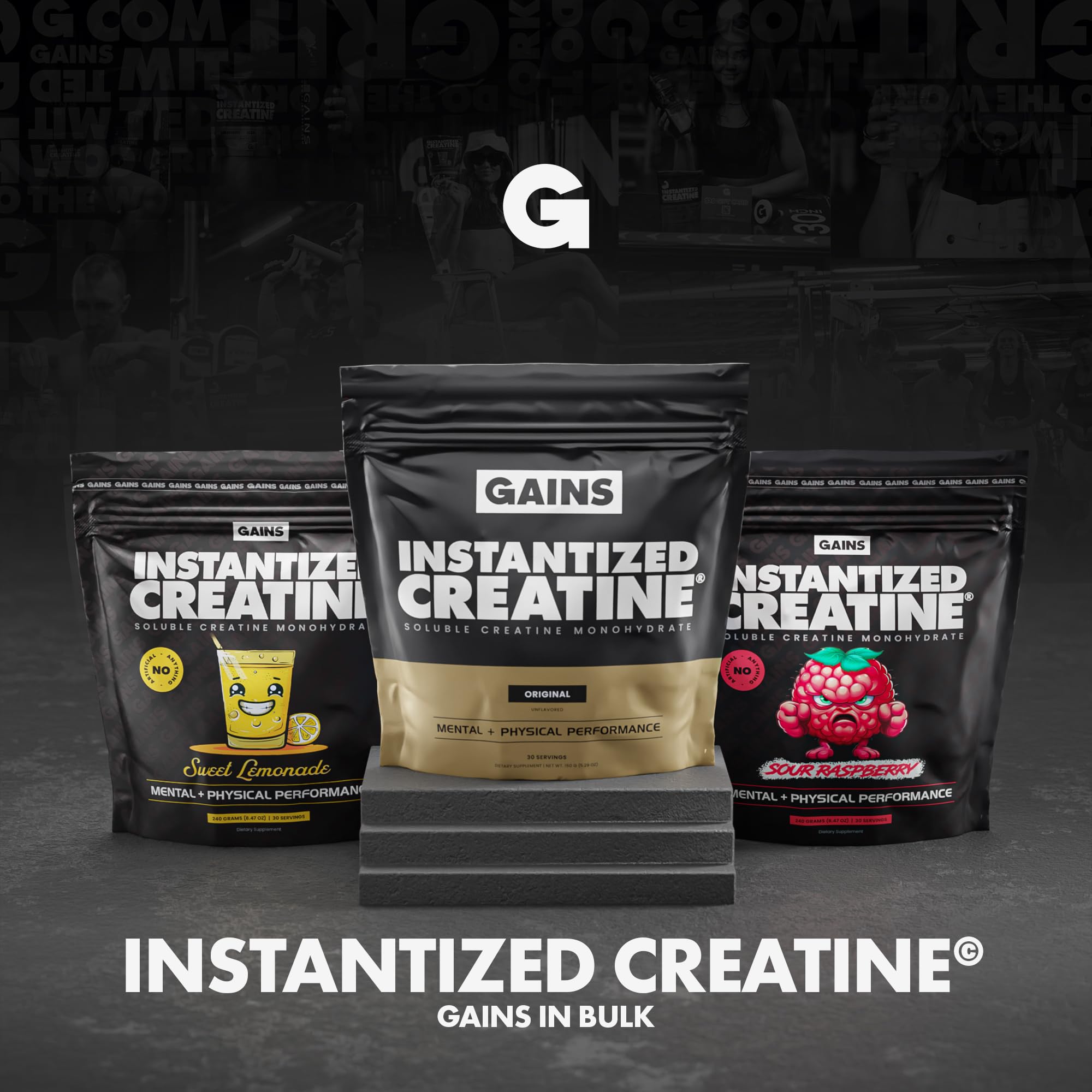 Gains in Bulk Instantized Creatine Monohydrate for Women and Men, Soluble Creatine Powder, Supports Muscle Building, Strength and Performance, Bodybuilding Supplements, Unflavored, 30 Servings GAINS IN BULK GAINSINBULK.COM buy supplements canada