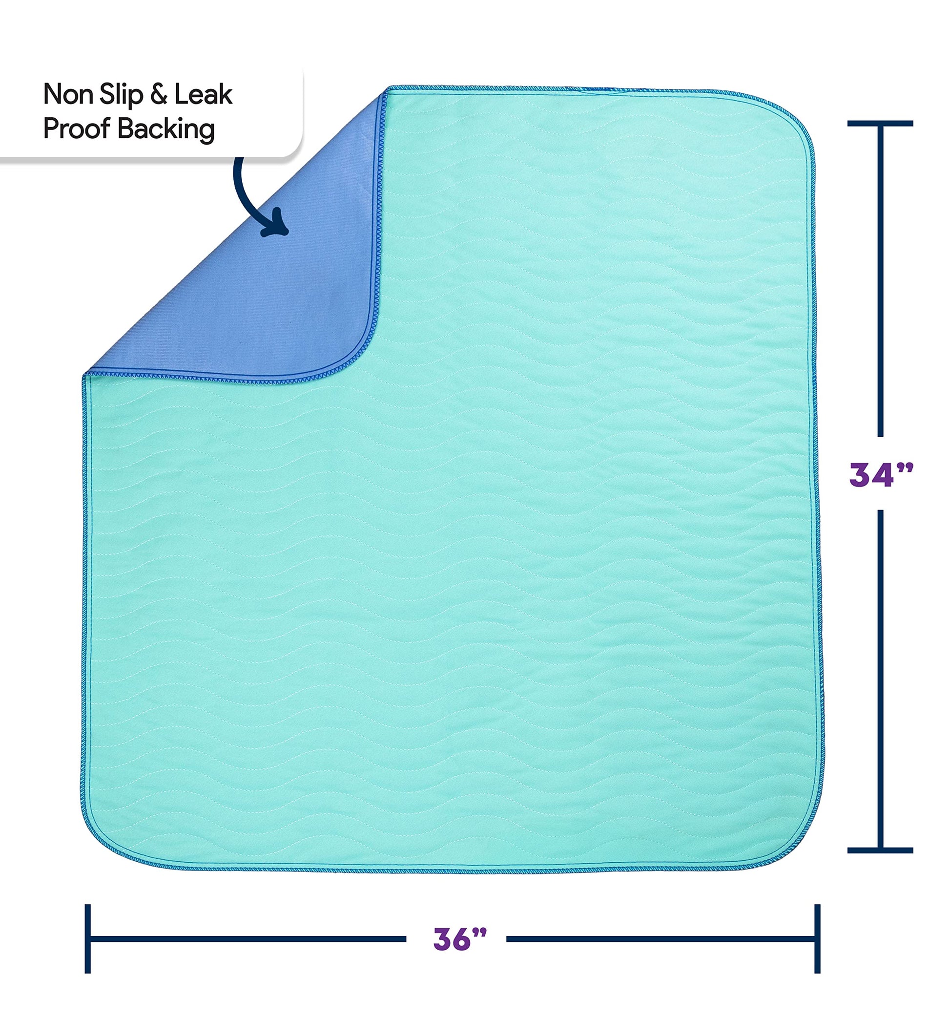 IMPROVIA® Washable Underpads 34" x 36" (Pack of 10) Heavy Absorbenc IMPROVIA buy supplements canada