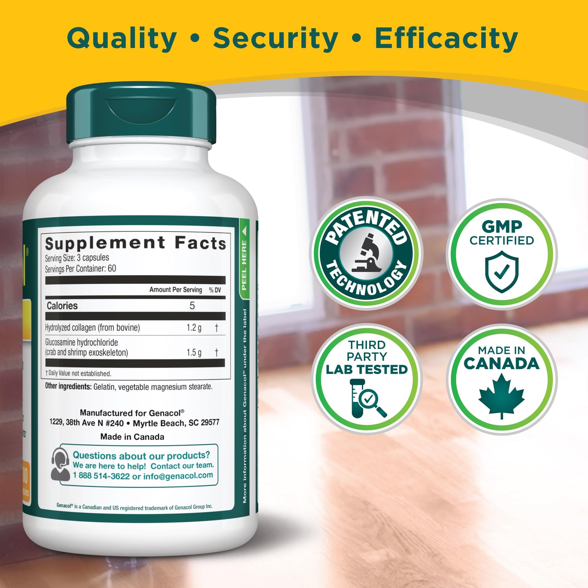 Genacol Plus – Glucosamine and Collagen Joint Supplement, Lubricates, Protects and Maintains Heathy Joints, Relieves Joint Discomfort Plus, 180 Capsules (60-Day Supply) Genacol buy supplements canada