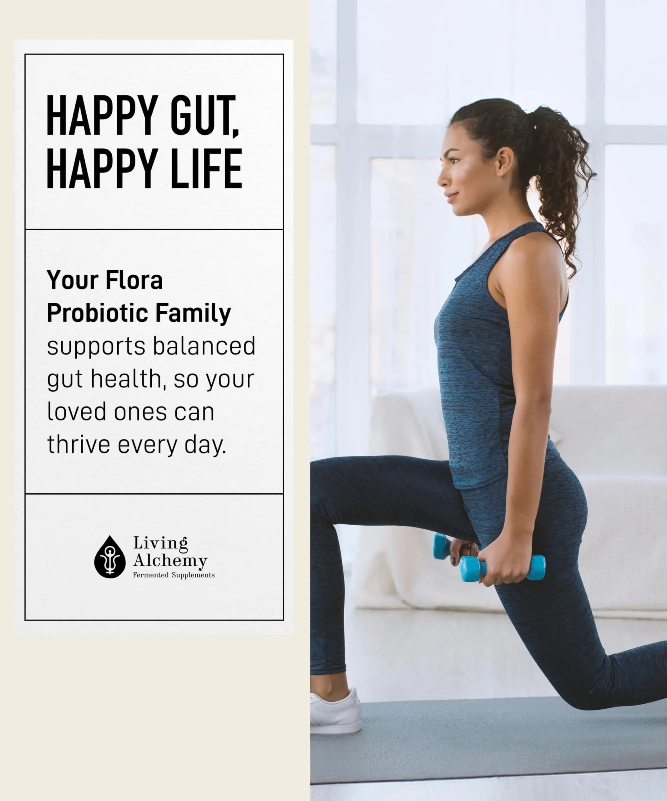 Your Flora Probiotic Family – Non-GMO Probiotics with Fermented Soybean, Banana, & Blueberry for Digestion & Gut Support – Prebiotics, Postbiotics, Digestive Enzymes – Living Alchemy, 60 Capsules Living Alchemy buy supplements canada