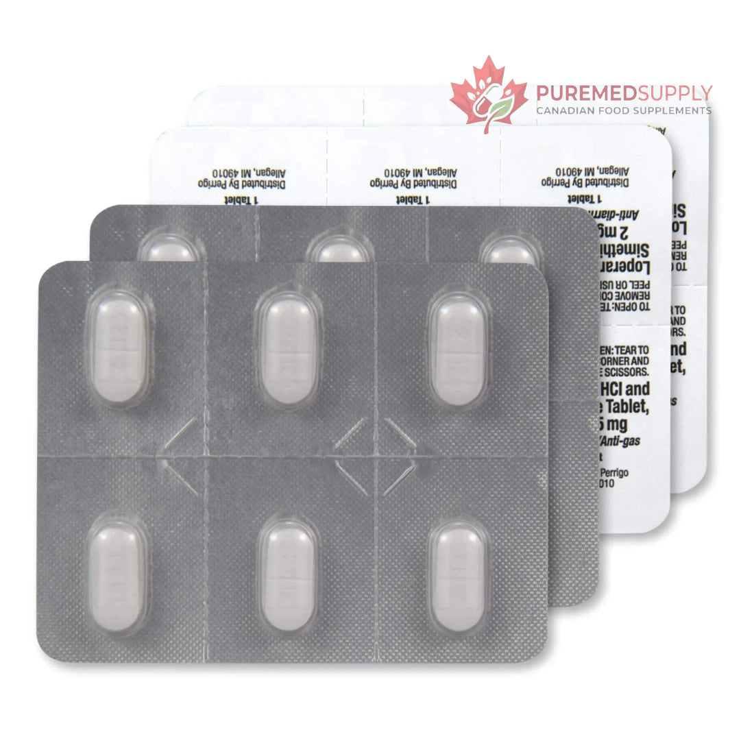 Amazon Basic Care Loperamide Hydrochloride 2 mg and Simethicone 125 mg Tablets, Multi-Symptom Relief, Anti-Diarrheal, Bloating and Cramps, Gas Relief, 24 Count Amazon Basic Care buy supplements canada