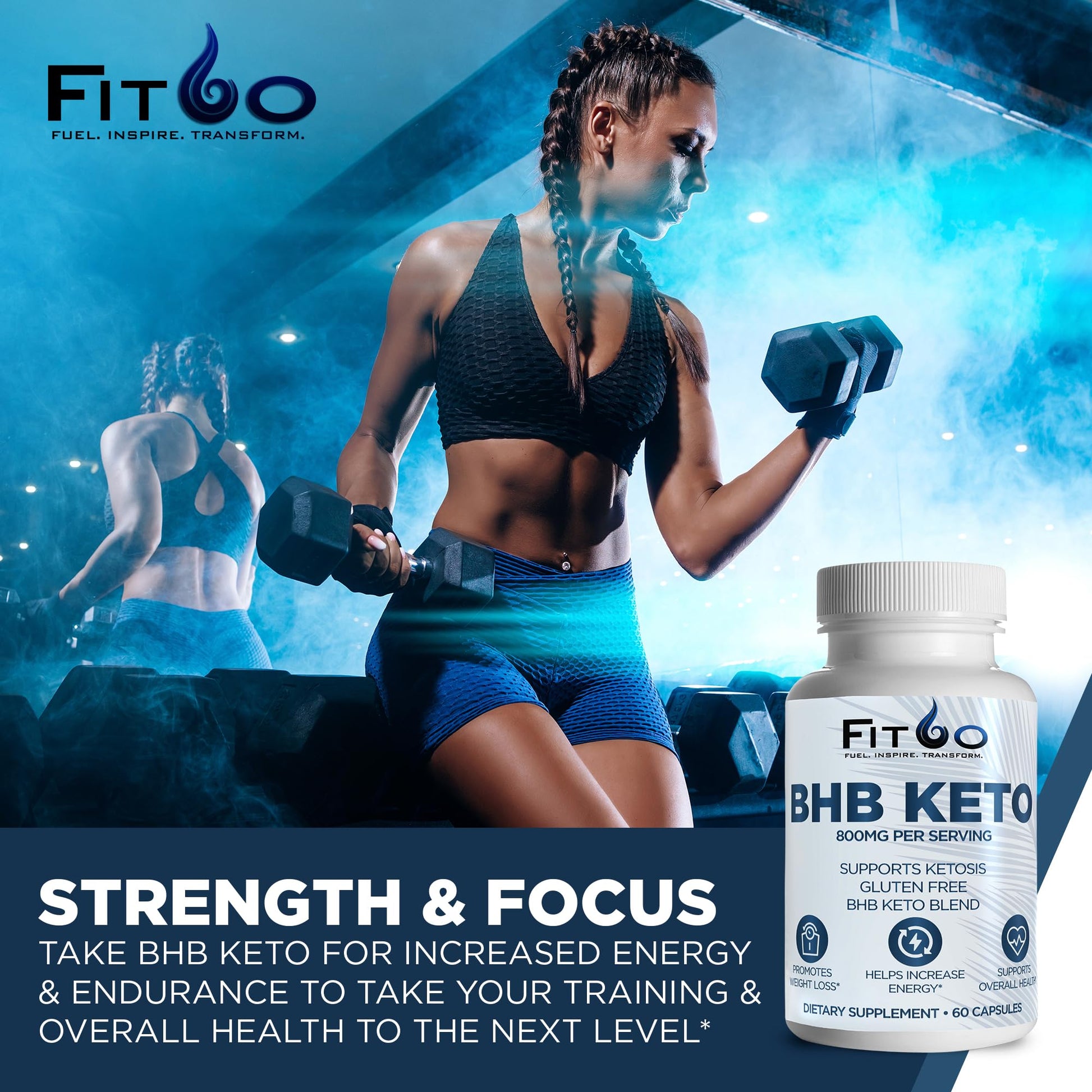 FIT60 Keto Diet Pills for Men & Women - Boost Energy and Mental Clarity for Enhanced Focus FIT60 buy supplements canada