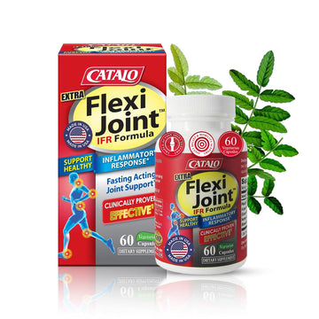 CATALO Extra FlexiJoint IFR Formula – with Meriva Turmeric Phytosome, ApresFlex & Casperome Boswellia – 60 Capsules CATALO buy supplements canada