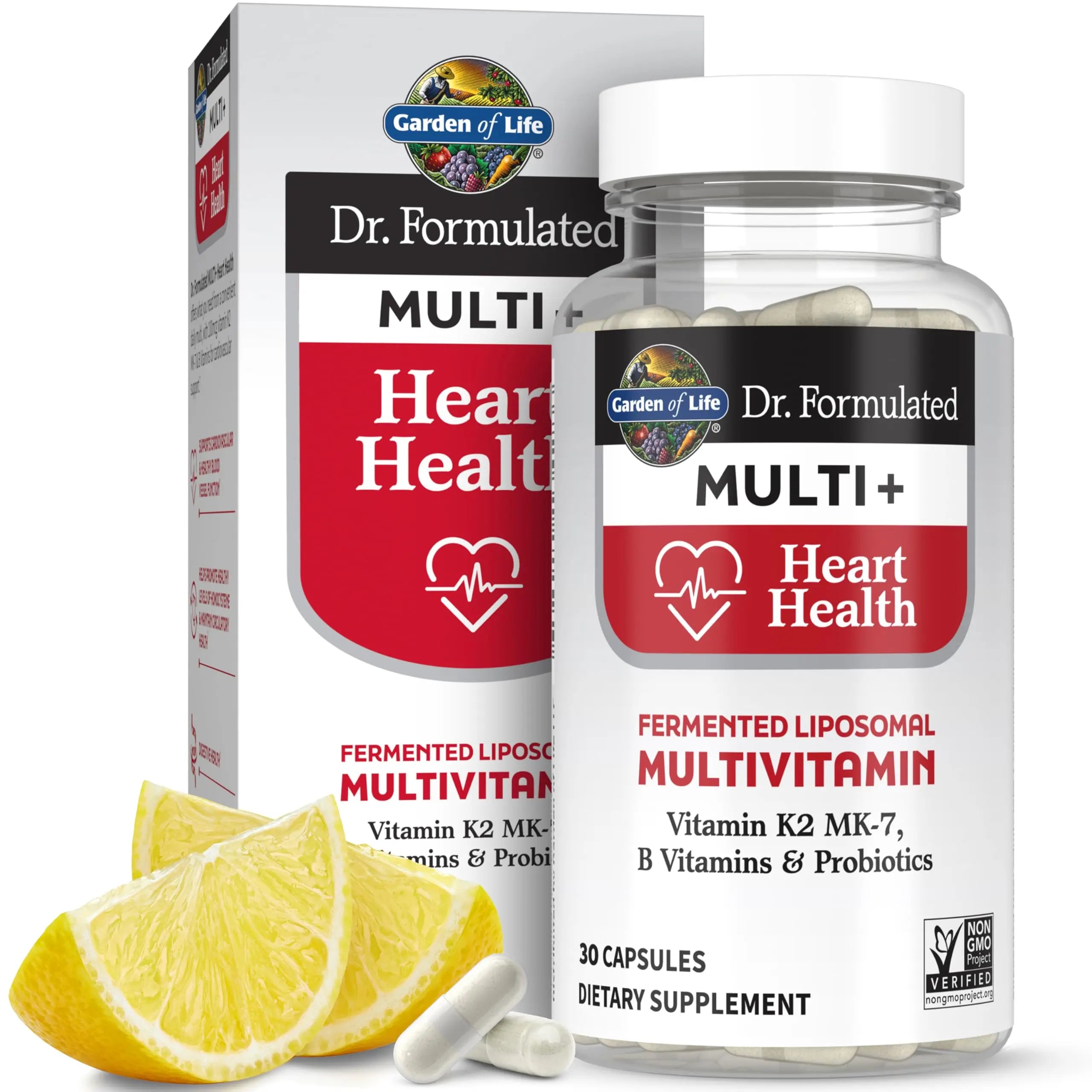 Garden of Life Dr. Formulated Multi+ Heart Health - Fermented Liposomal Multivitamin + Vitamin K2 MK-7, B Vitamins & Probiotics Garden of Life buy supplements canada