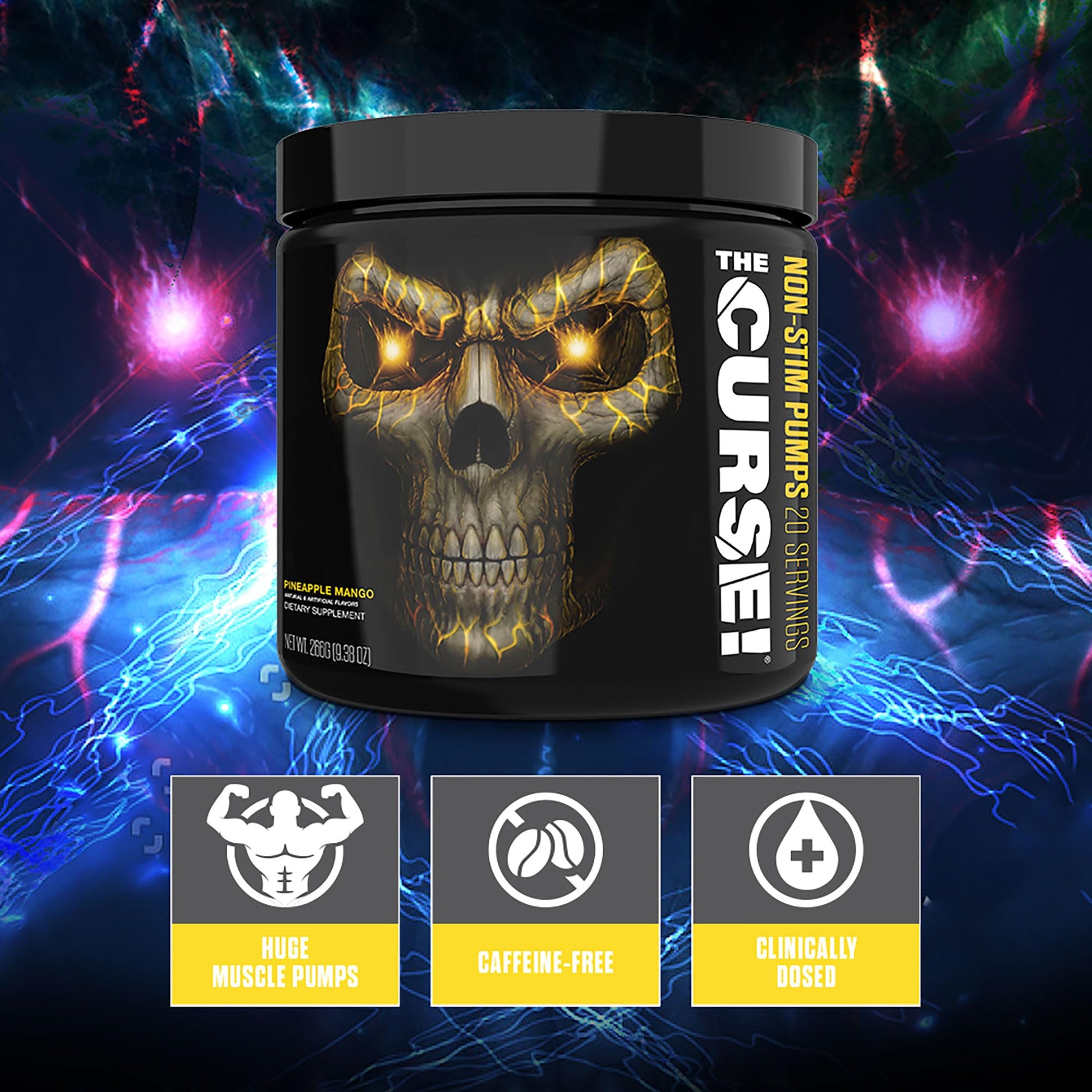 THE CURSE! JNX Sports Non-Stim Pumps Pre-Workout Supplement - Maximum Power THE CURSE! buy supplements canada