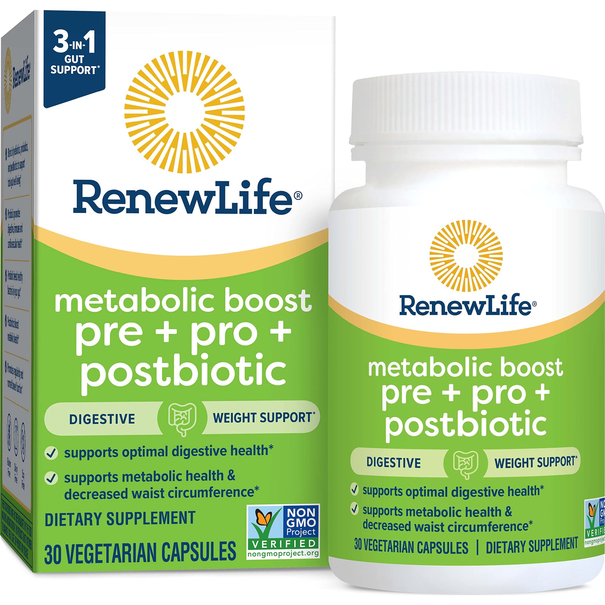 Renew Life Metabolic Boost Pre + Pro + Postbiotic; Prebiotics, Probiotics and Postbiotics Renew Life buy supplements canada