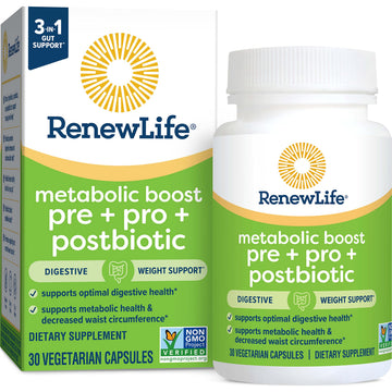 Renew Life Metabolic Boost Pre + Pro + Postbiotic; Prebiotics, Probiotics and Postbiotics Renew Life buy supplements canada