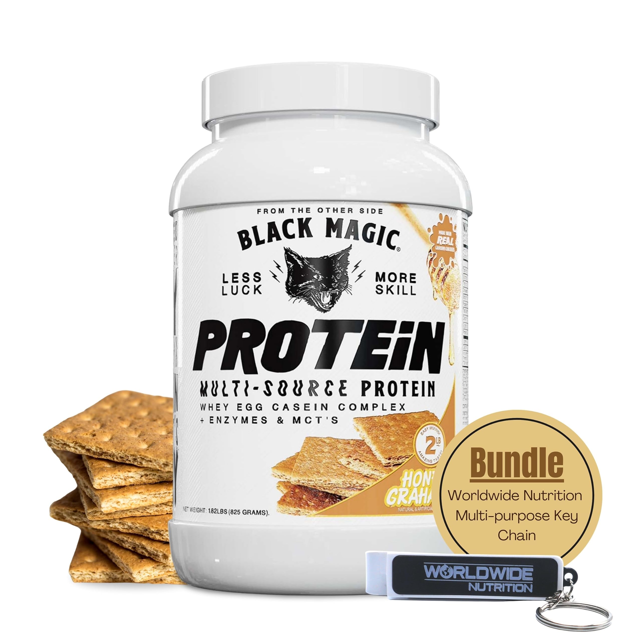 Worldwide Nutrition Bundle, 2 items: Black Magic Multi-Source Protein Powder - Whey Worldwide Nutrition buy supplements canada