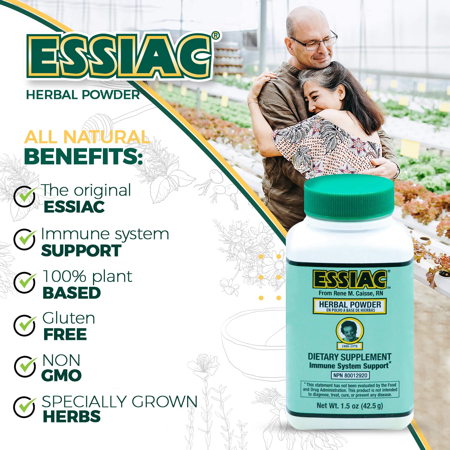 Essiac PowderESSIAC Original Herbal Tea Powder – 1.5 oz Bottle | Powerful Antioxidant Blend to Help Promote Overall Health & Well-Being | Original Formula from 1922 (1) Essiac buy supplements canada