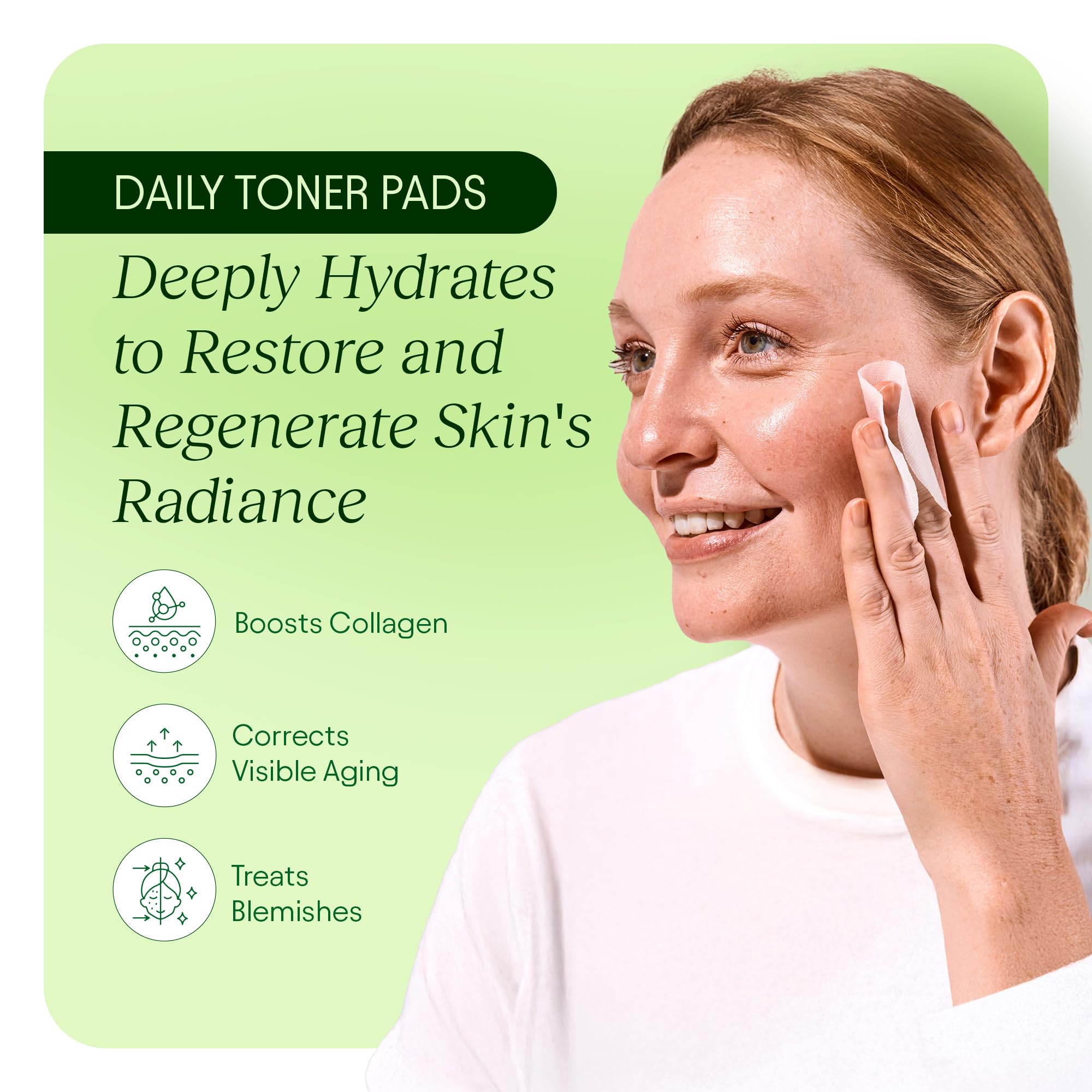 JiYu Toning Polish Pads - Korean Skincare for Dark Spots, Wrinkles & Dull Skin - Hydrating Facial JiYu buy supplements canada