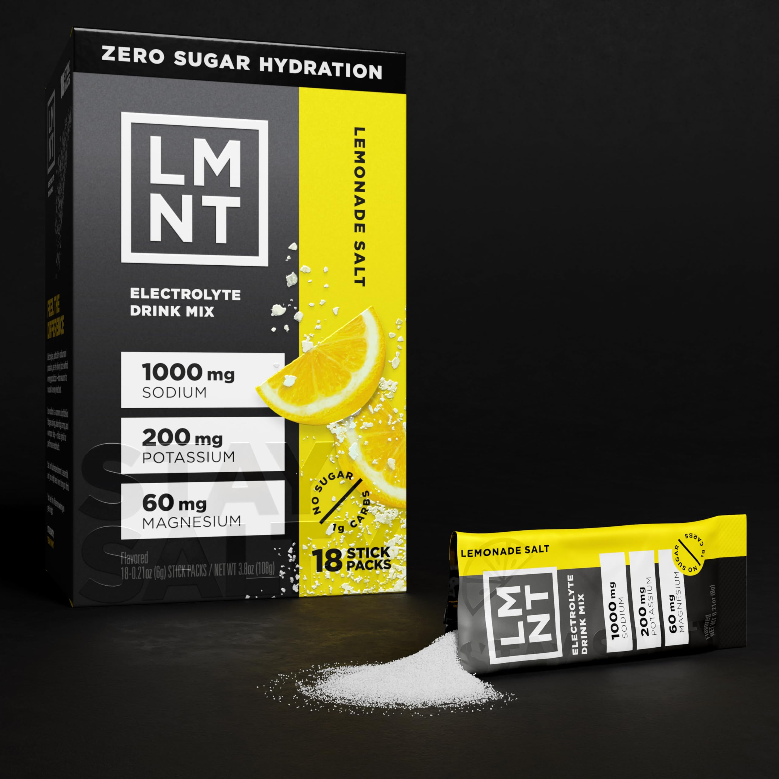 LMNT Zero Sugar Electrolytes - Lemonade | Drink Mix | 18-Count Drink LMNT buy supplements canada