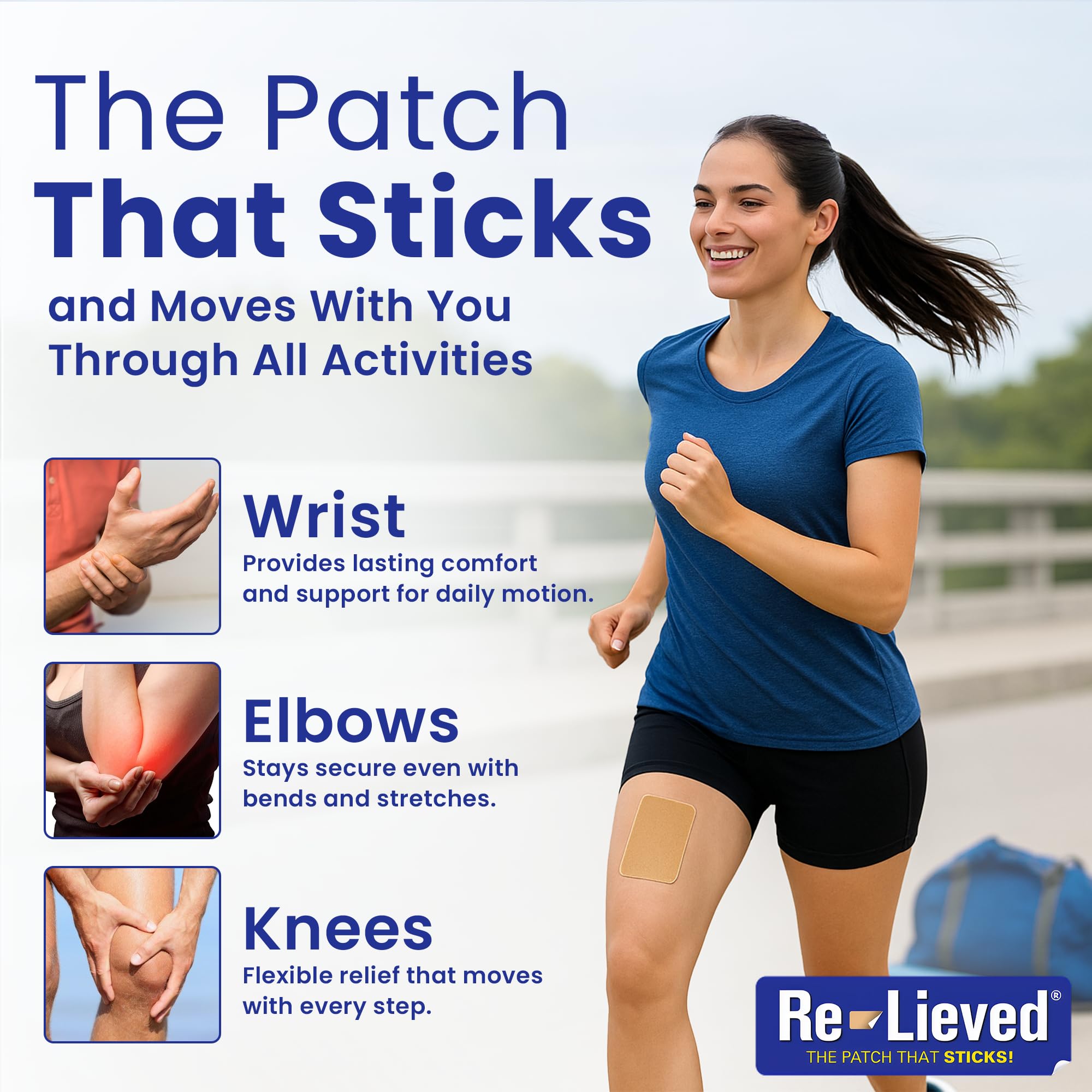 Re-Lieved 4% Lidocaine Patches Maximum Strength - Aluminum-Free, Water Resistant and USA Made -Superior Sticking Pain Relief Patches Quickly Relieves Back, Joints and Muscle Pain-3x6 Inches (31 Count) Re-lieved buy supplements canada